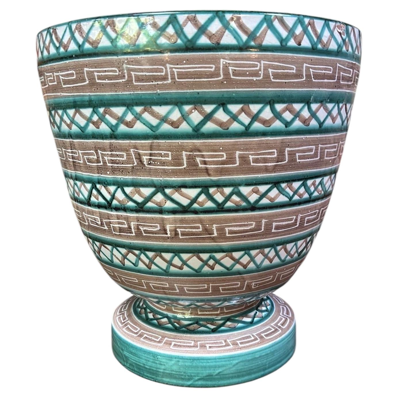 Mid-Century French Ceramic Cachepot Robert Picault Vallauris