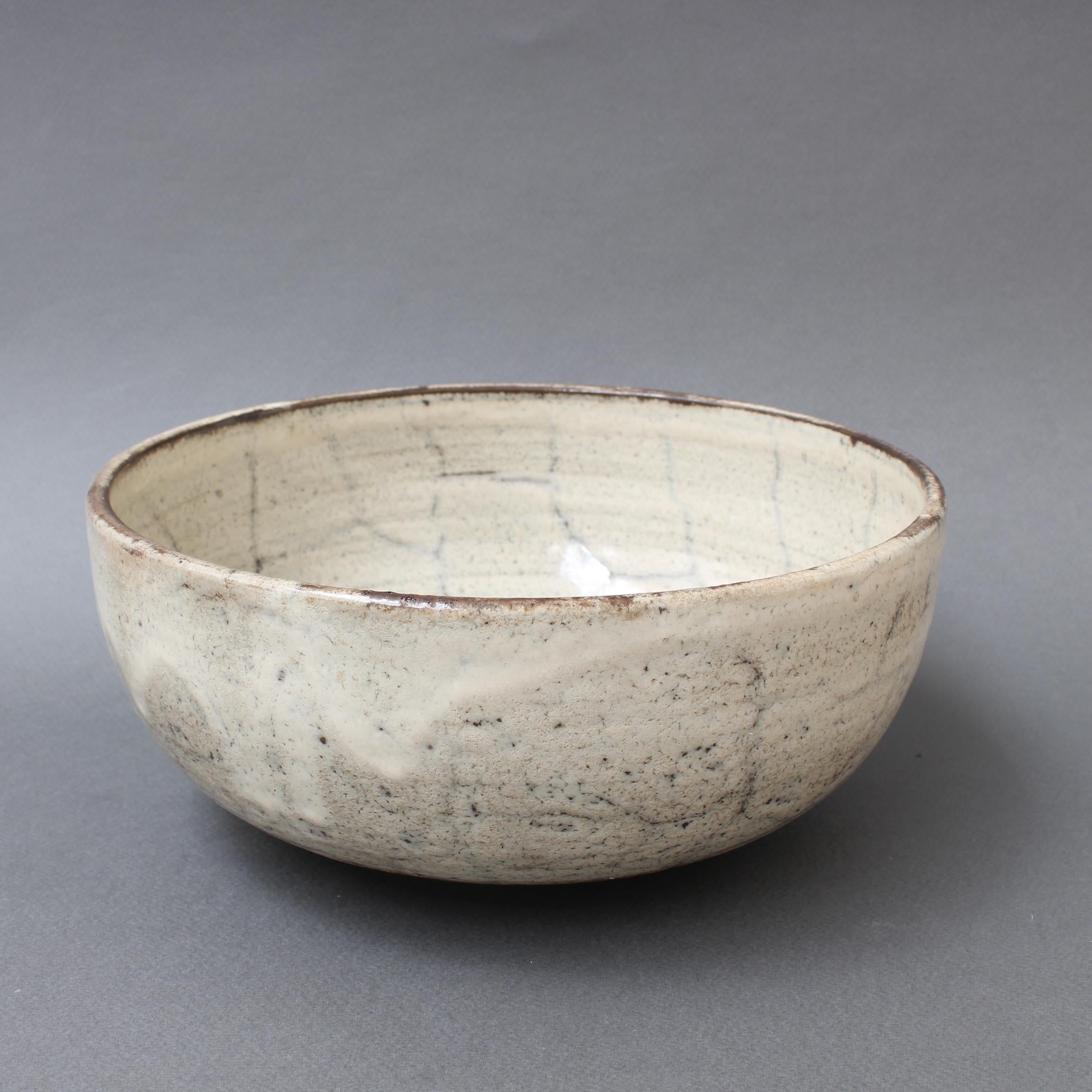 Mid-Century Modern Midcentury French Ceramic Decorative Bowl by Gustave Reynaud for Le Mûrier