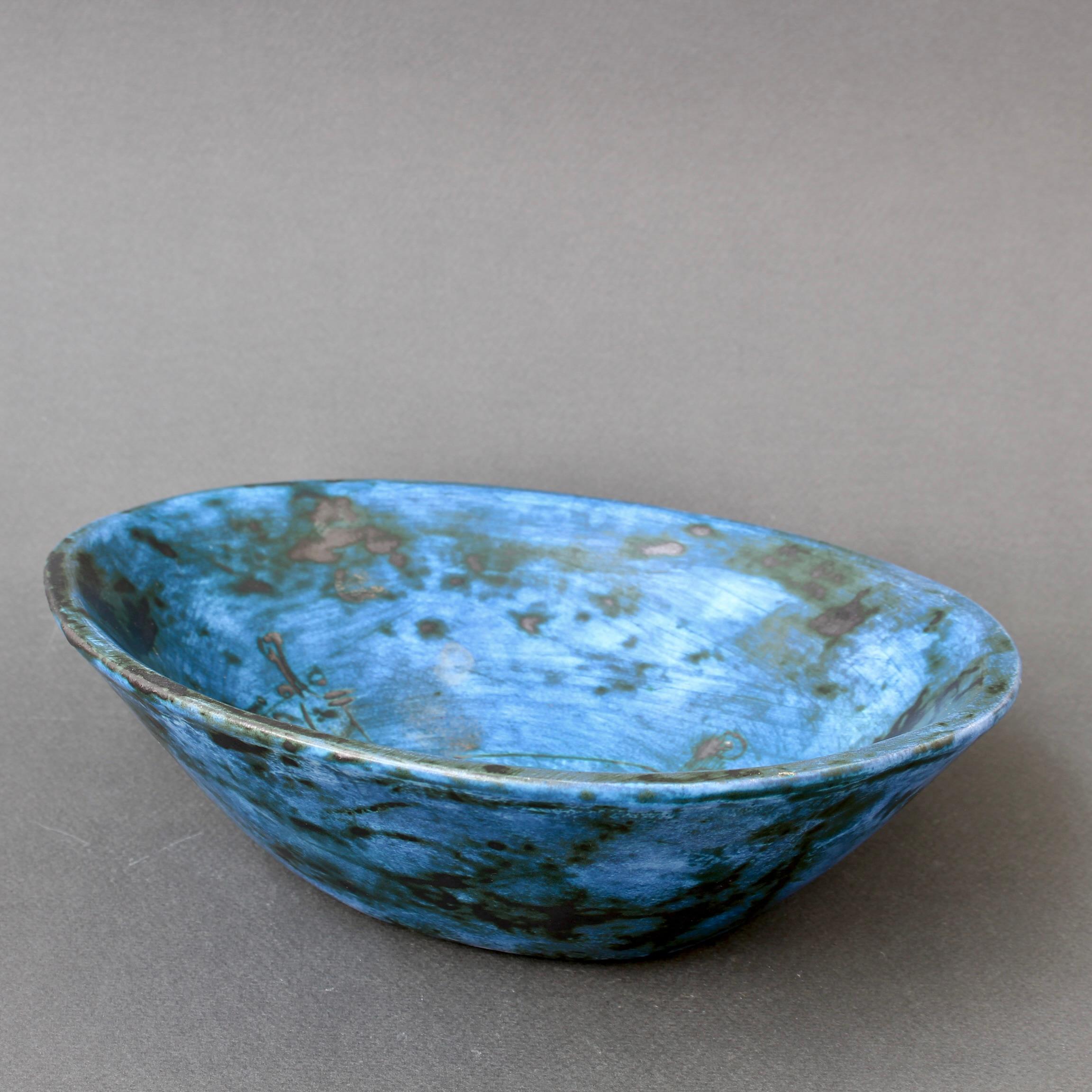 Mid-Century French Ceramic Decorative Bowl by Jacques Blin (circa 1950s) For Sale 11