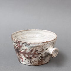 Mid-Century French Ceramic Decorative Crockery Pot by Gustave Reynaud, Le Mûrier