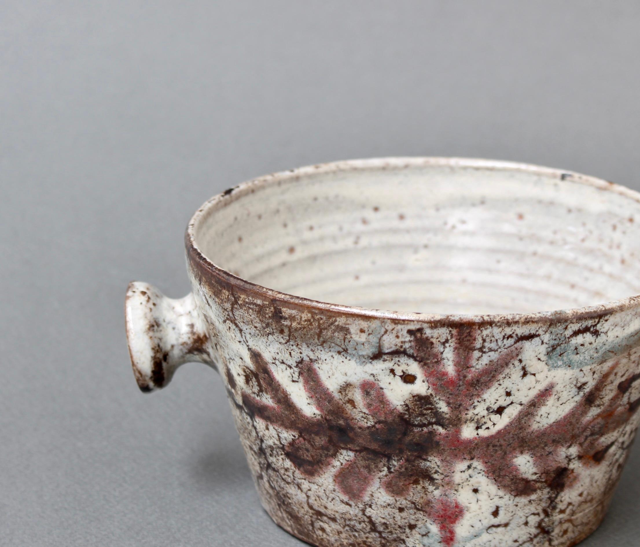 Mid-Century French Ceramic Decorative Crockery Pot by Gustave Reynaud, Le Mûrier 2