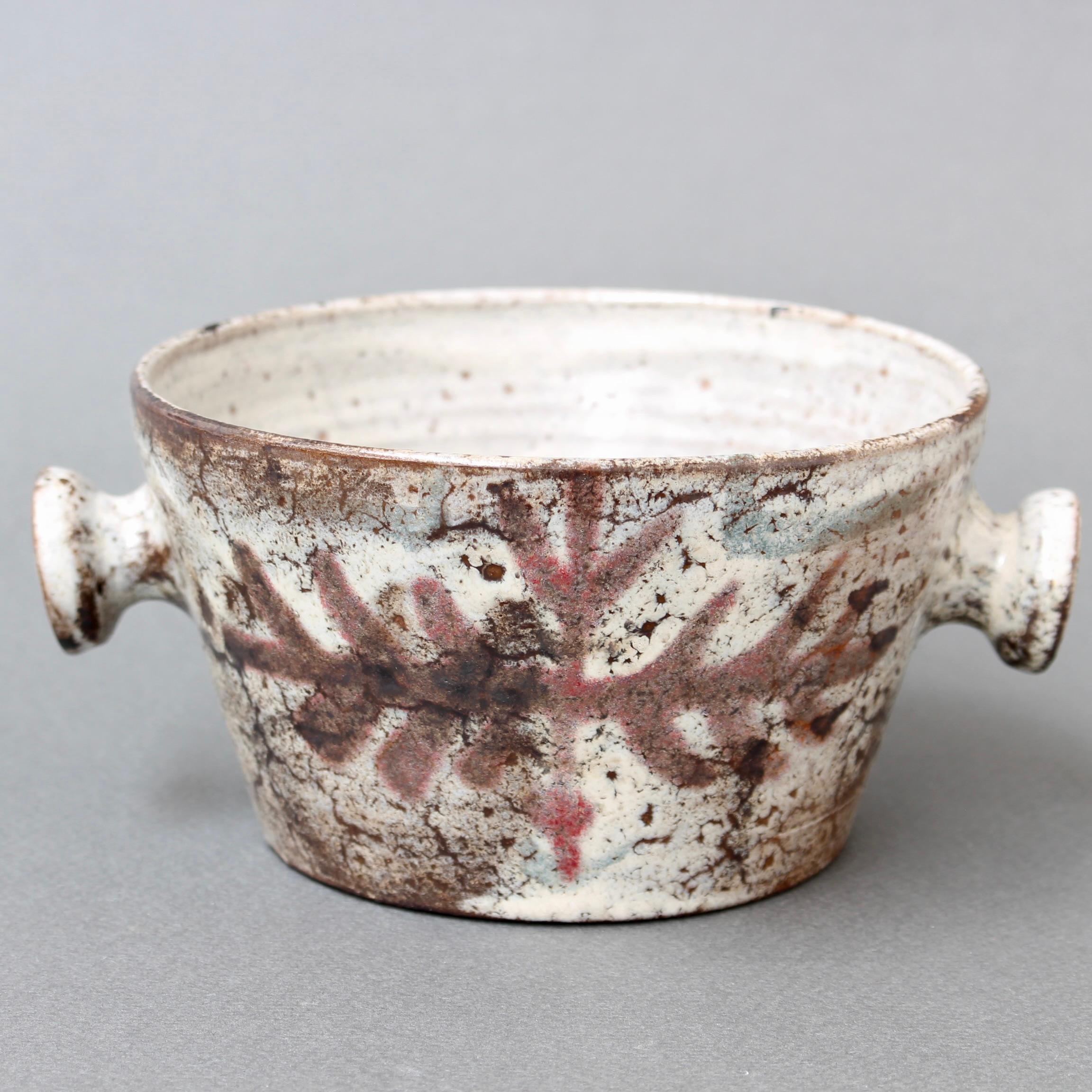 Mid-Century French Ceramic Decorative Crockery Pot by Gustave Reynaud, Le Mûrier 3