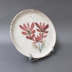 Midcentury French Ceramic Decorative Plate by Gustave Reynaud, Le Mûrier
