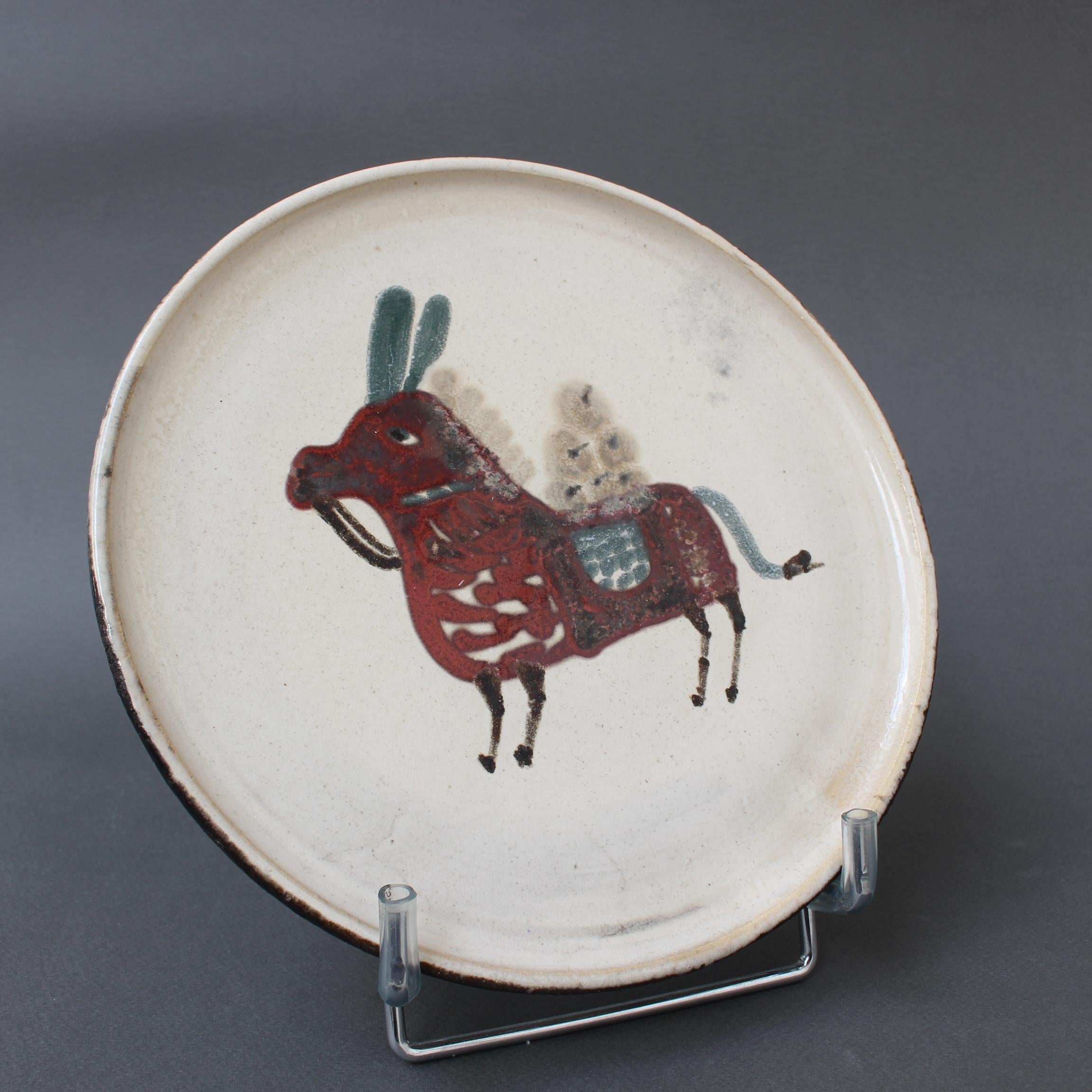 Französischer Keramikteller aus der Jahrhundertmitte von Le Mûrier (ca. 1960er Jahre) im Angebot 3