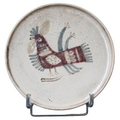 Retro Mid-century French Ceramic Decorative Plate by Le Mûrier (circa 1960s)