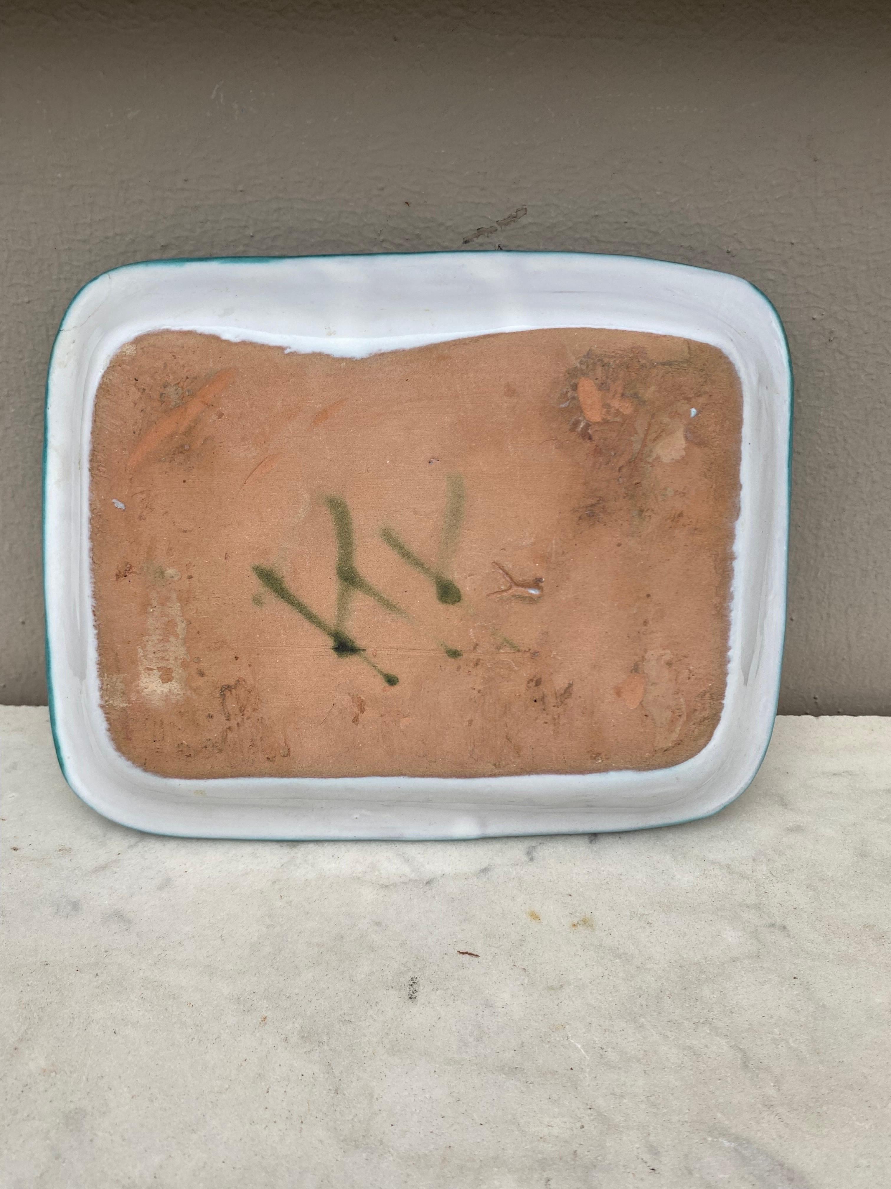 Mid-Century French Ceramic Dish Robert Picault Vallauris  In Good Condition For Sale In Austin, TX