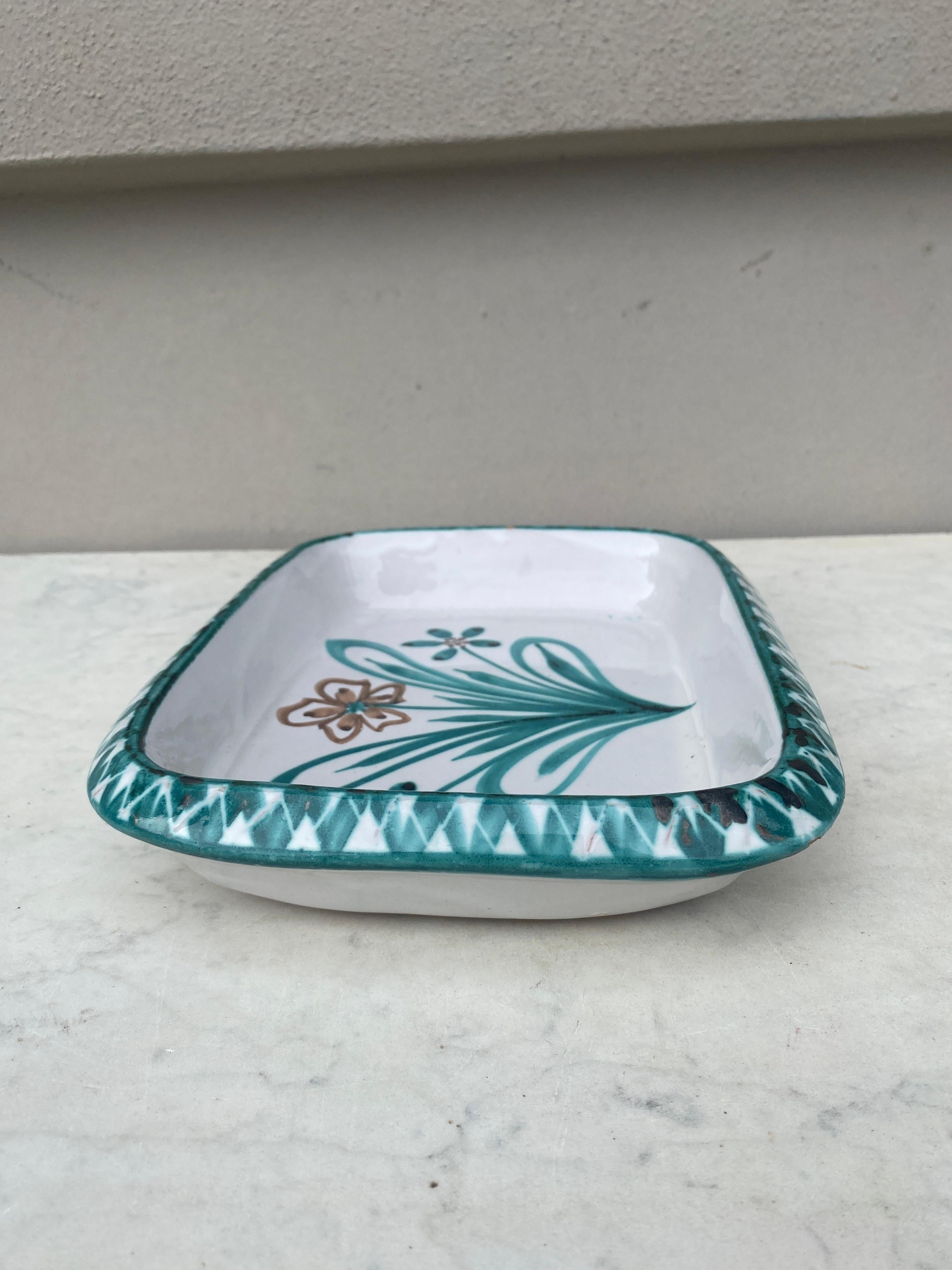 Mid-Century French Ceramic Dish Robert Picault Vallauris In Good Condition For Sale In Austin, TX