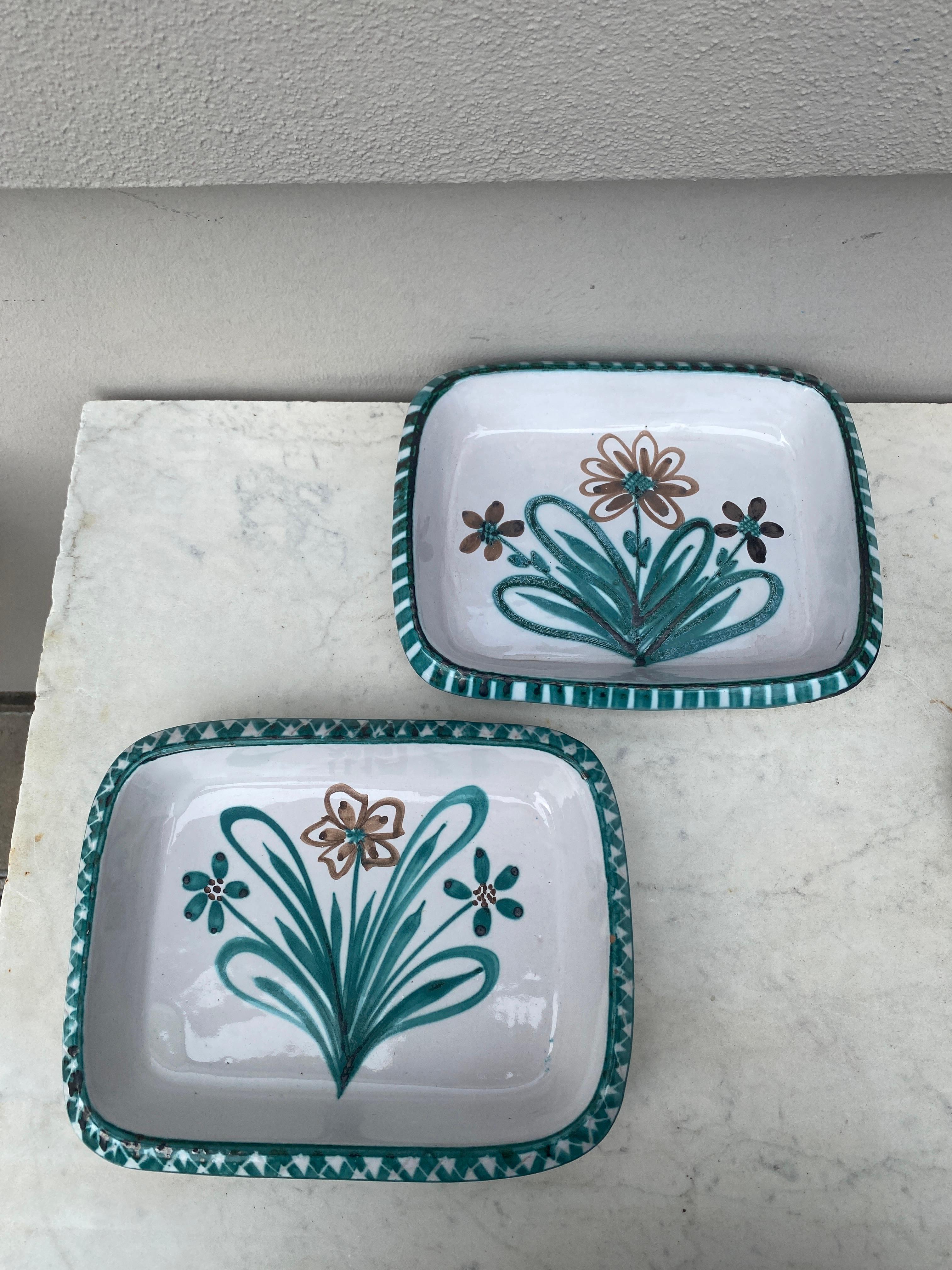 Mid-Century French Ceramic Dish Robert Picault Vallauris For Sale 1