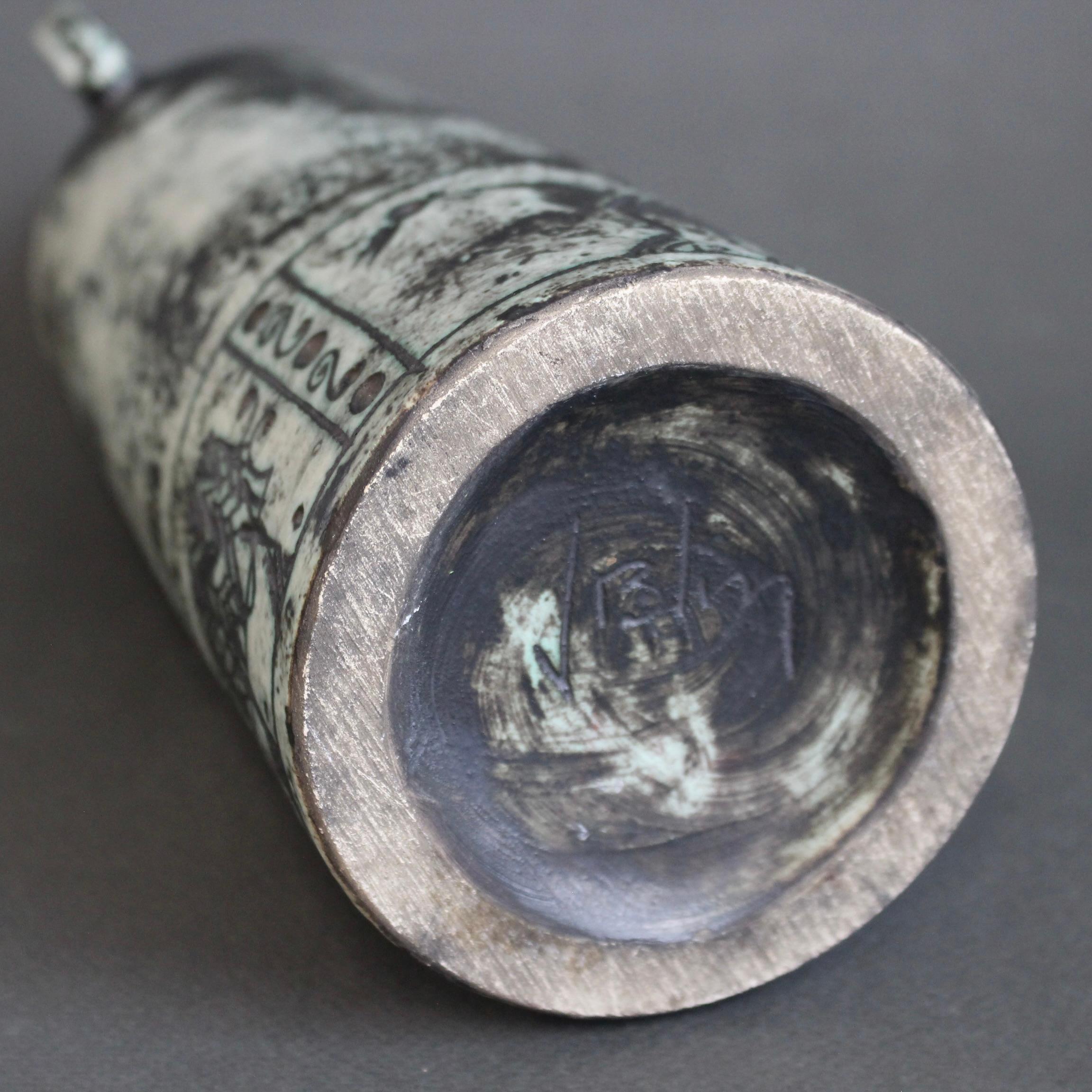 Vaso da fiori in ceramica francese di metà secolo di Jacques Blin in vendita 14