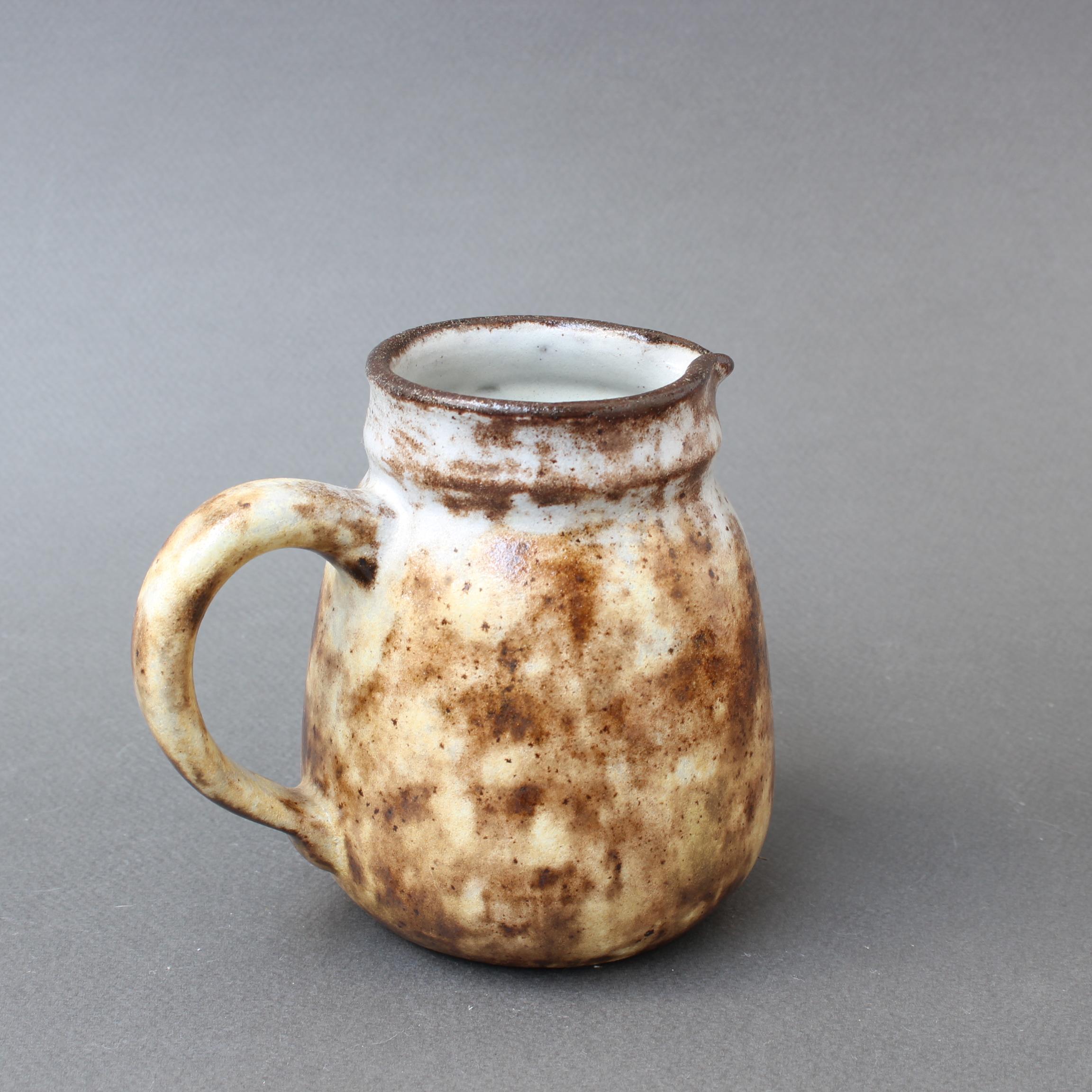 Midcentury French Ceramic Jug by Alexandre Kostanda, circa 1960s, Small In Fair Condition In London, GB