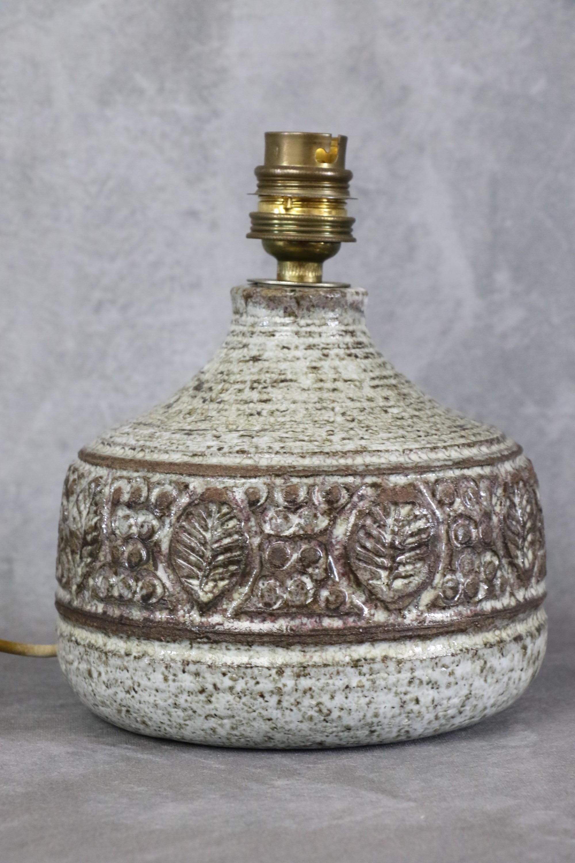 Mid-Century French Ceramic Lamp by Marcel Giraud, Vallauris, 1960s Pottery 4