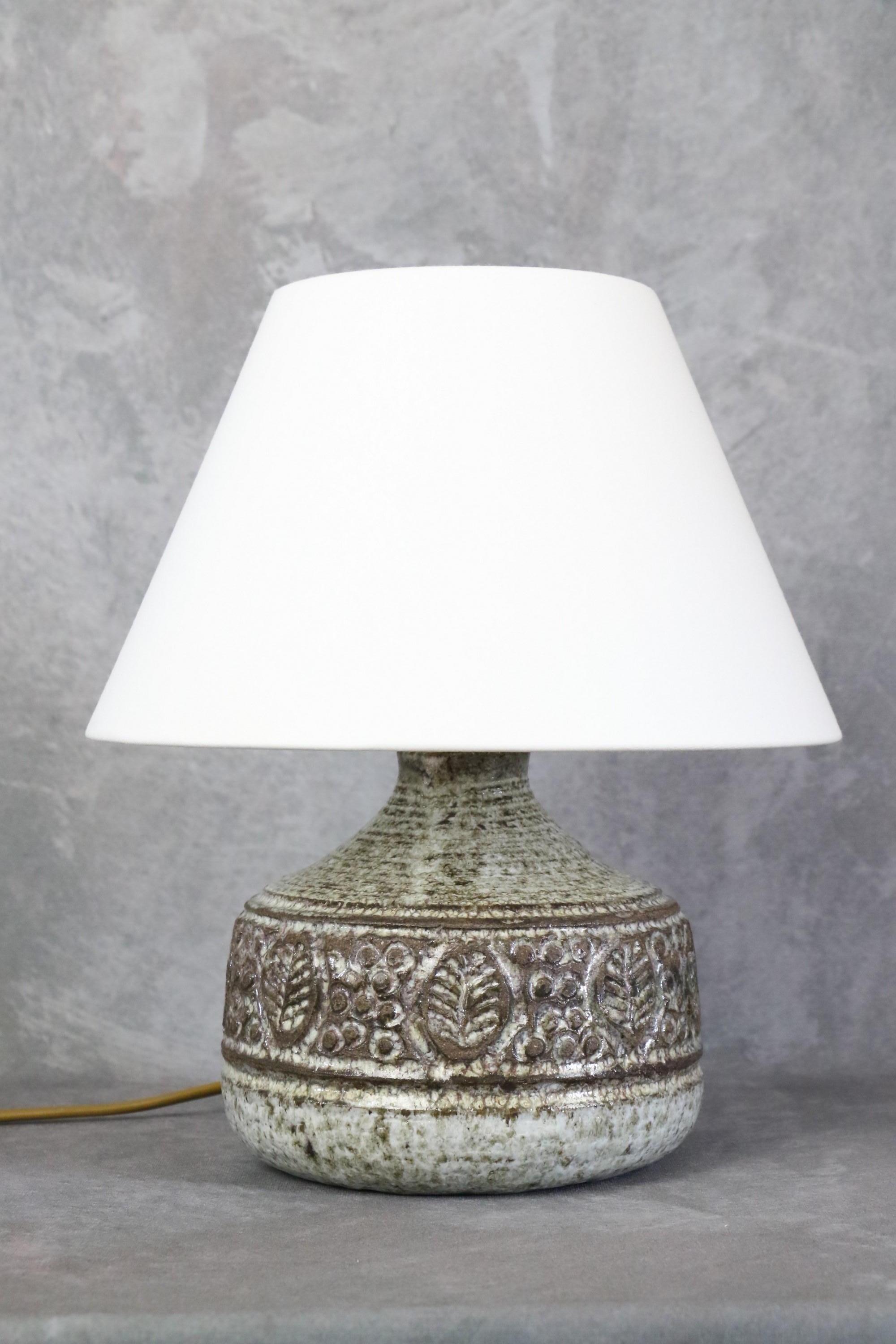 Mid-Century French Ceramic Lamp by Marcel Giraud, Vallauris, 1960s Pottery 9