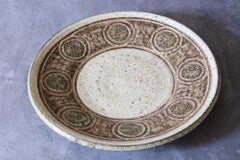 Grande assiette en céramique française du milieu du siècle dernier de Marcel Giraud - Vallauris - années 1960