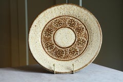 Grande assiette en céramique du milieu du siècle par Marcel Giraud - Vallauris - années 1960