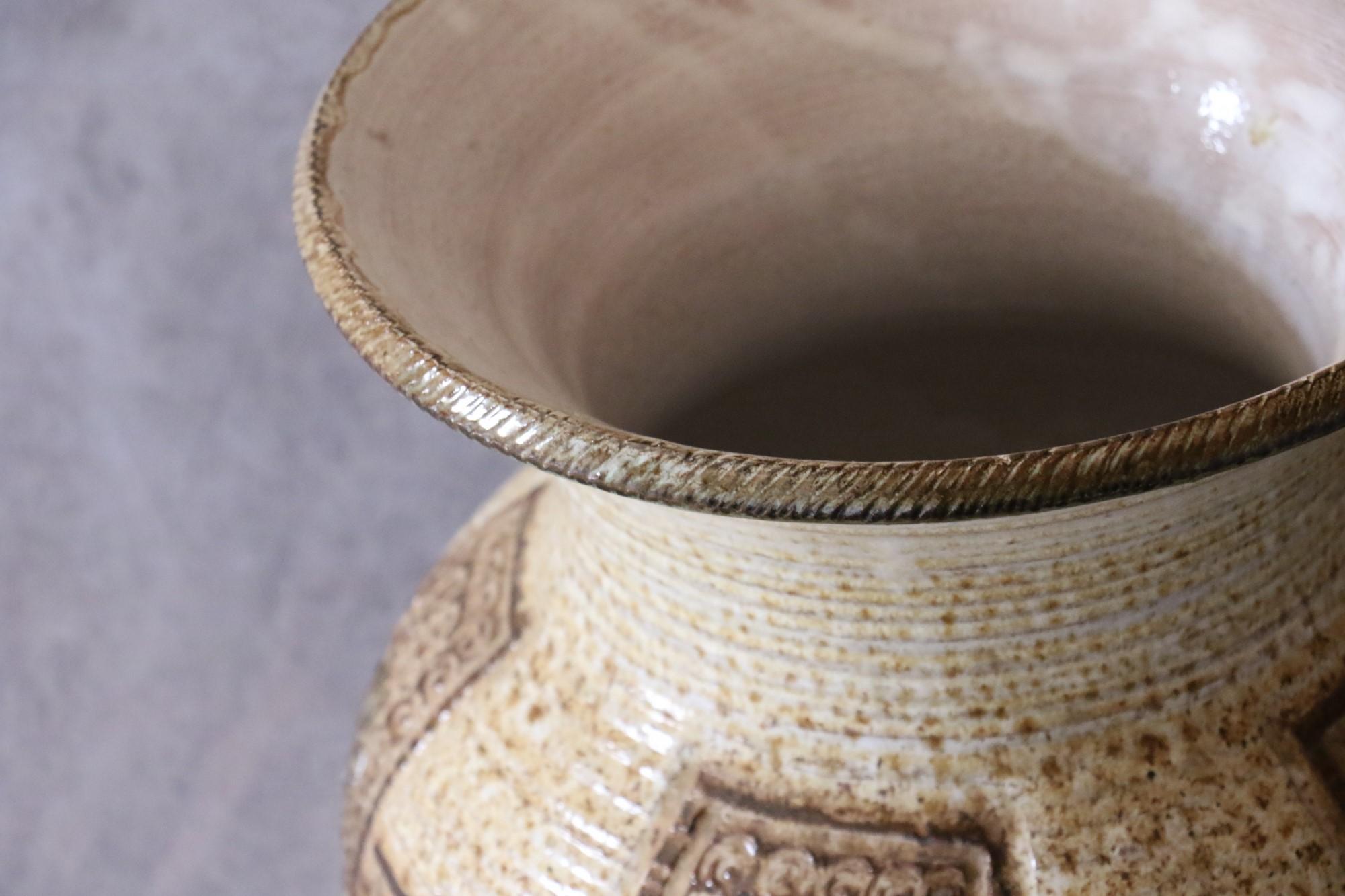 Vaso massiccio in ceramica di Marcel Giraud del metà del secolo scorso -  1960 - Vallauris AM Capron in vendita 2