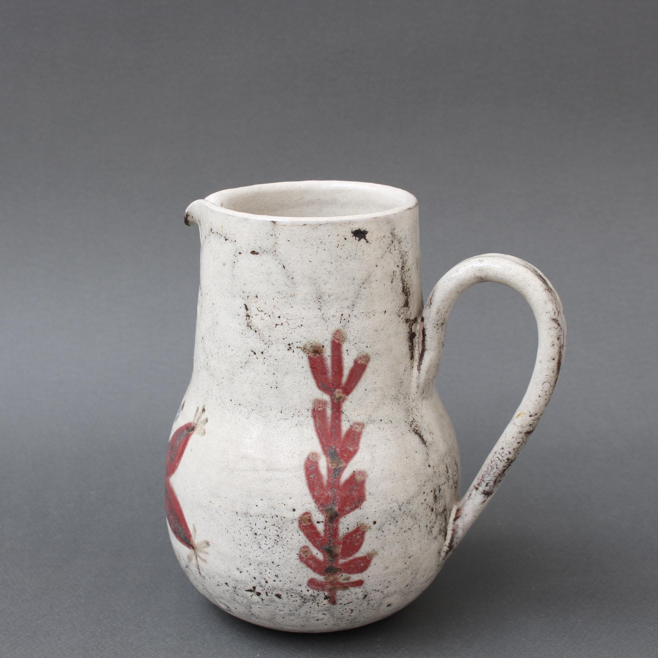 Midcentury French Ceramic Lidded Pitcher by Le Mûrier, 'circa 1960s' For Sale 3
