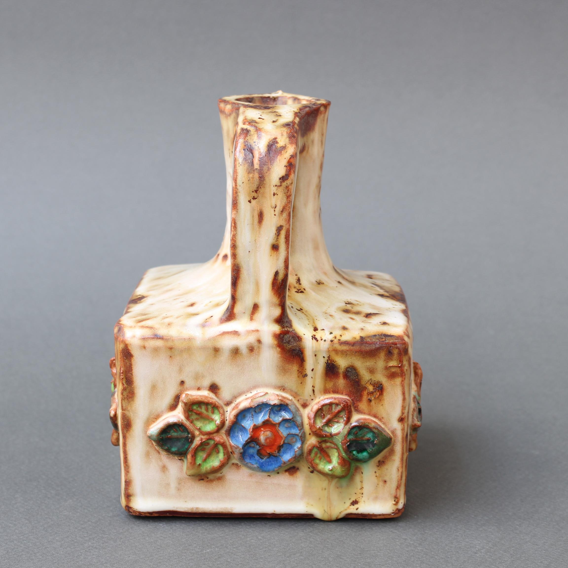 Französischer Keramikkrug der Jahrhundertmitte von La Roue 'circa 1960er Jahre', klein im Angebot 6