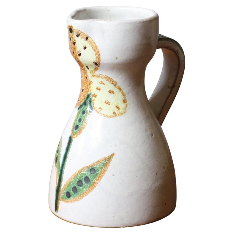 MidCentury French Ceramic Pitcher by Naumovitch Gourju, Grand Chêne