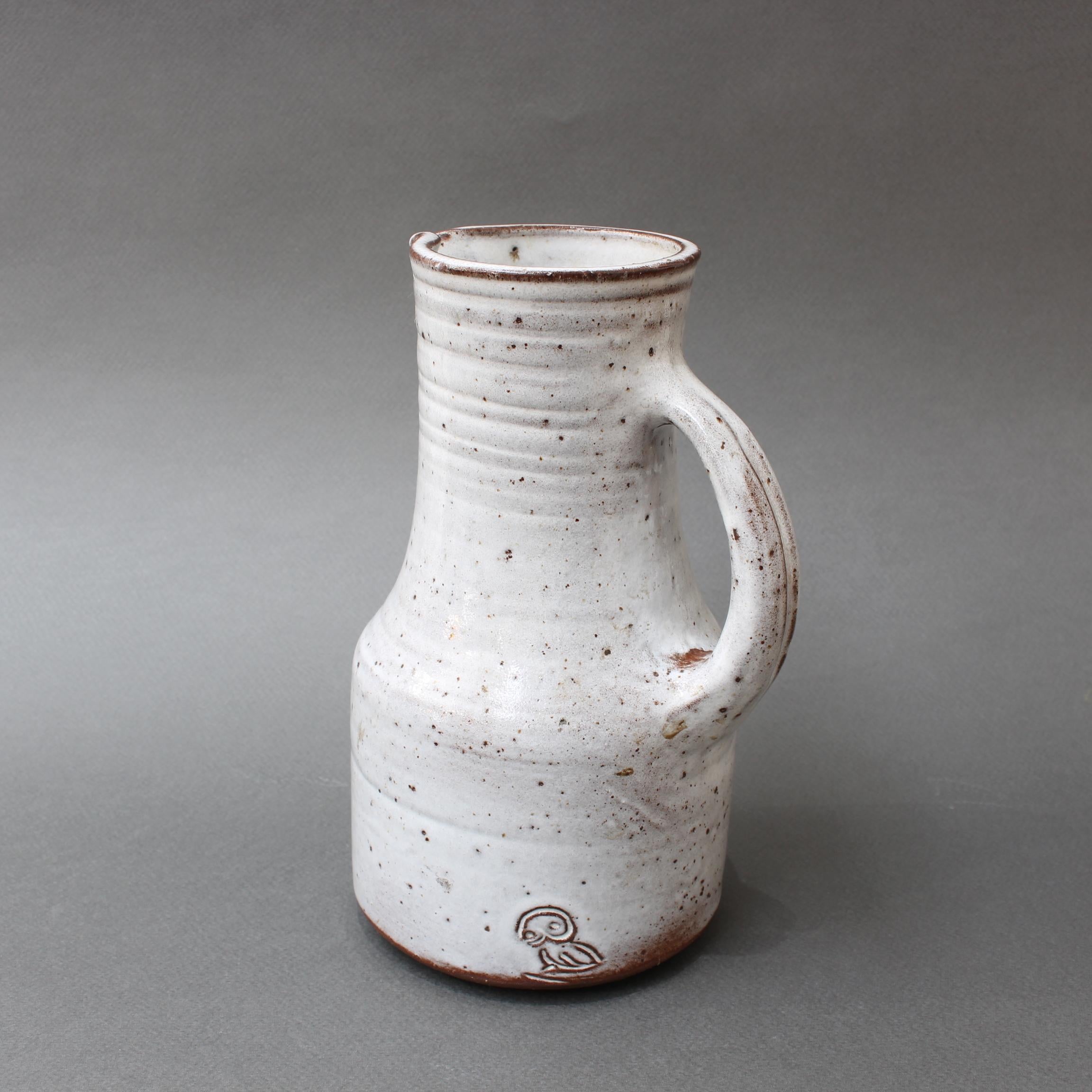 Midcentury French Ceramic Pitcher by Pierlot, circa 1960s In Good Condition In London, GB