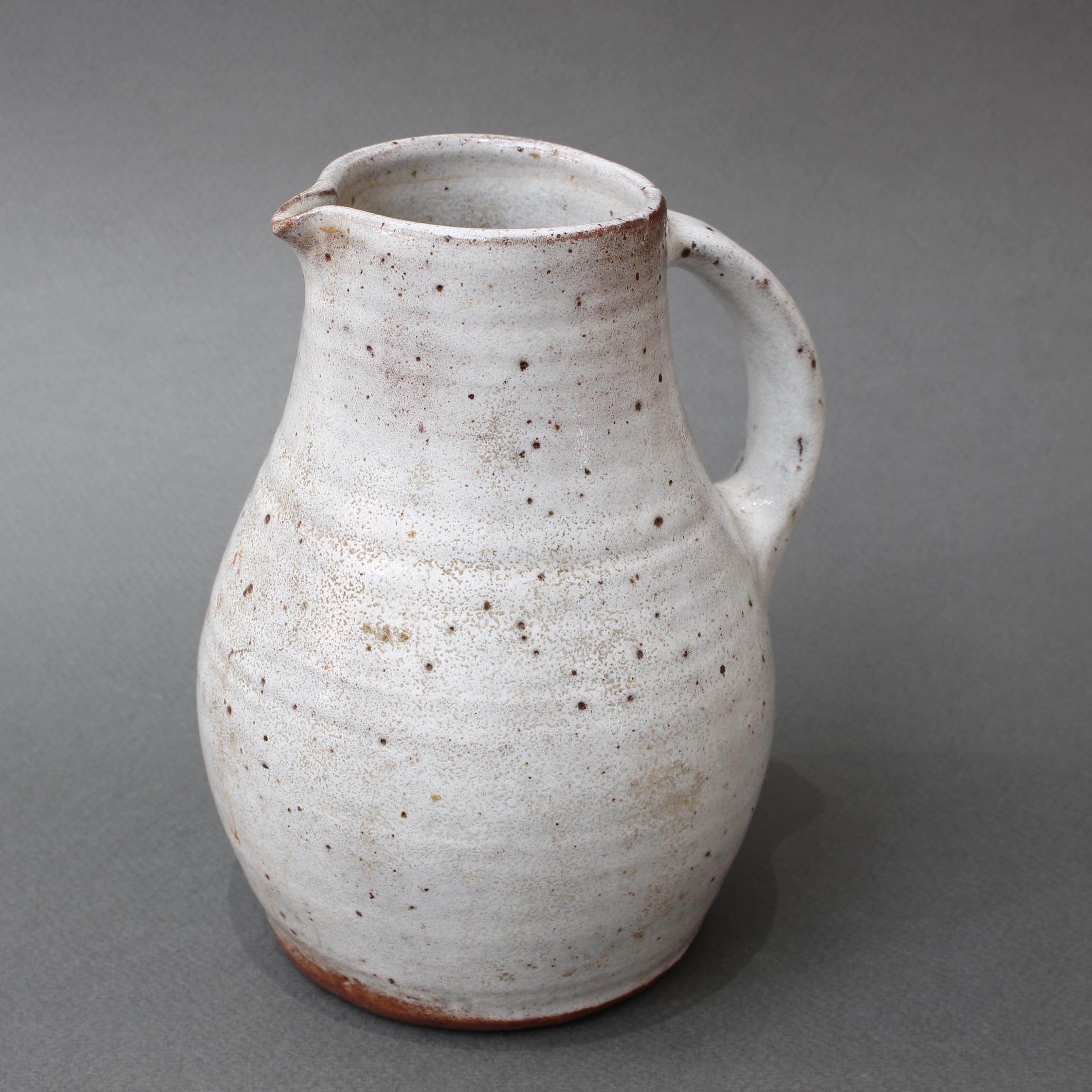 Midcentury French Ceramic Pitcher by Pierlot, circa 1960s 1