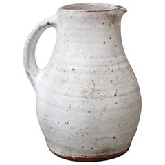 Vintage Midcentury French Ceramic Pitcher by Pierlot, circa 1960s