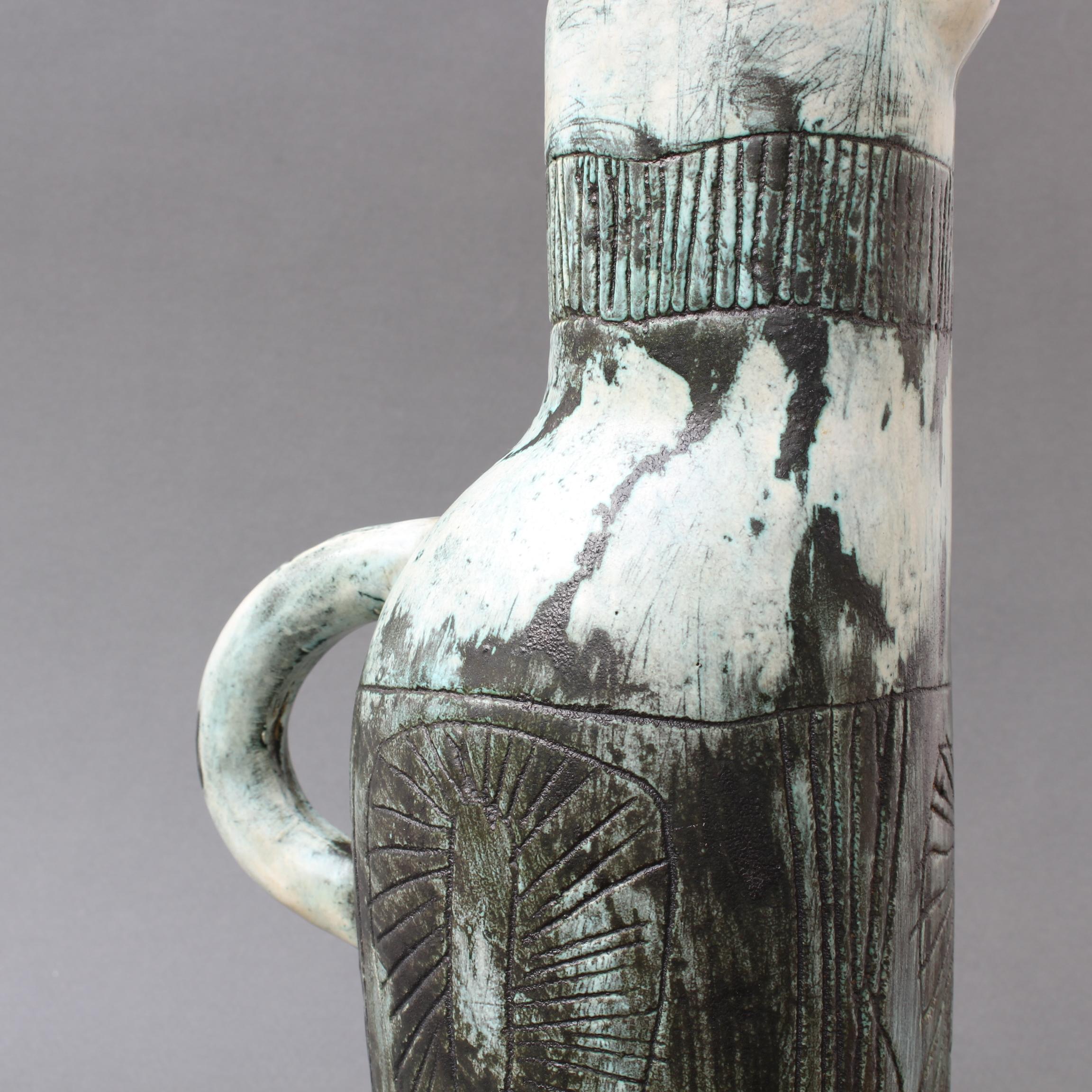 Französischer Keramikkrug / Vase aus der Mitte des Jahrhunderts von Jacques Blin und Jean Rustin im Angebot 7