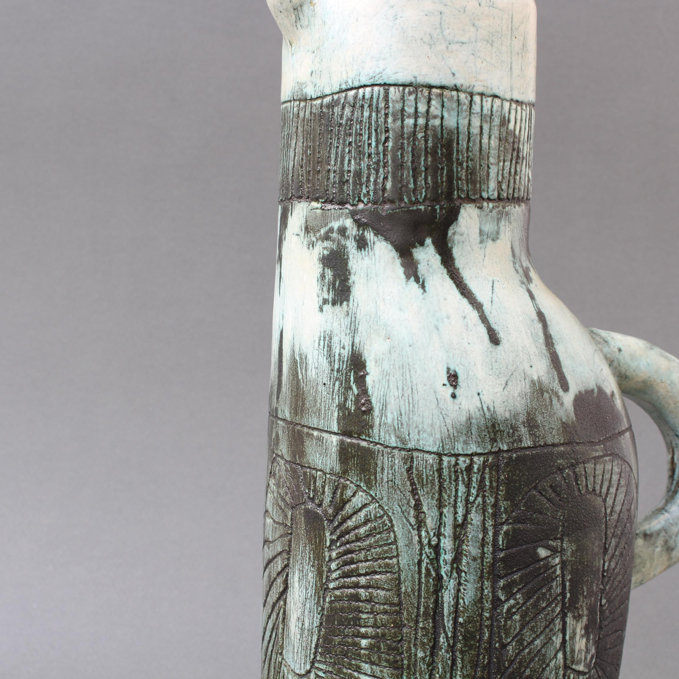 Pichet / Vase en céramique française du milieu du siècle dernier par Jacques Blin et Jean Rustin en vente 7