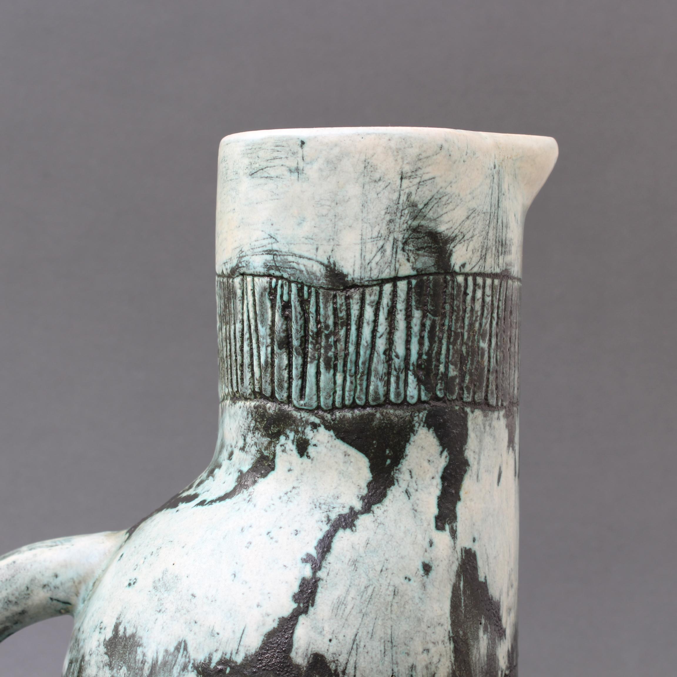 Französischer Keramikkrug / Vase aus der Mitte des Jahrhunderts von Jacques Blin und Jean Rustin im Angebot 11