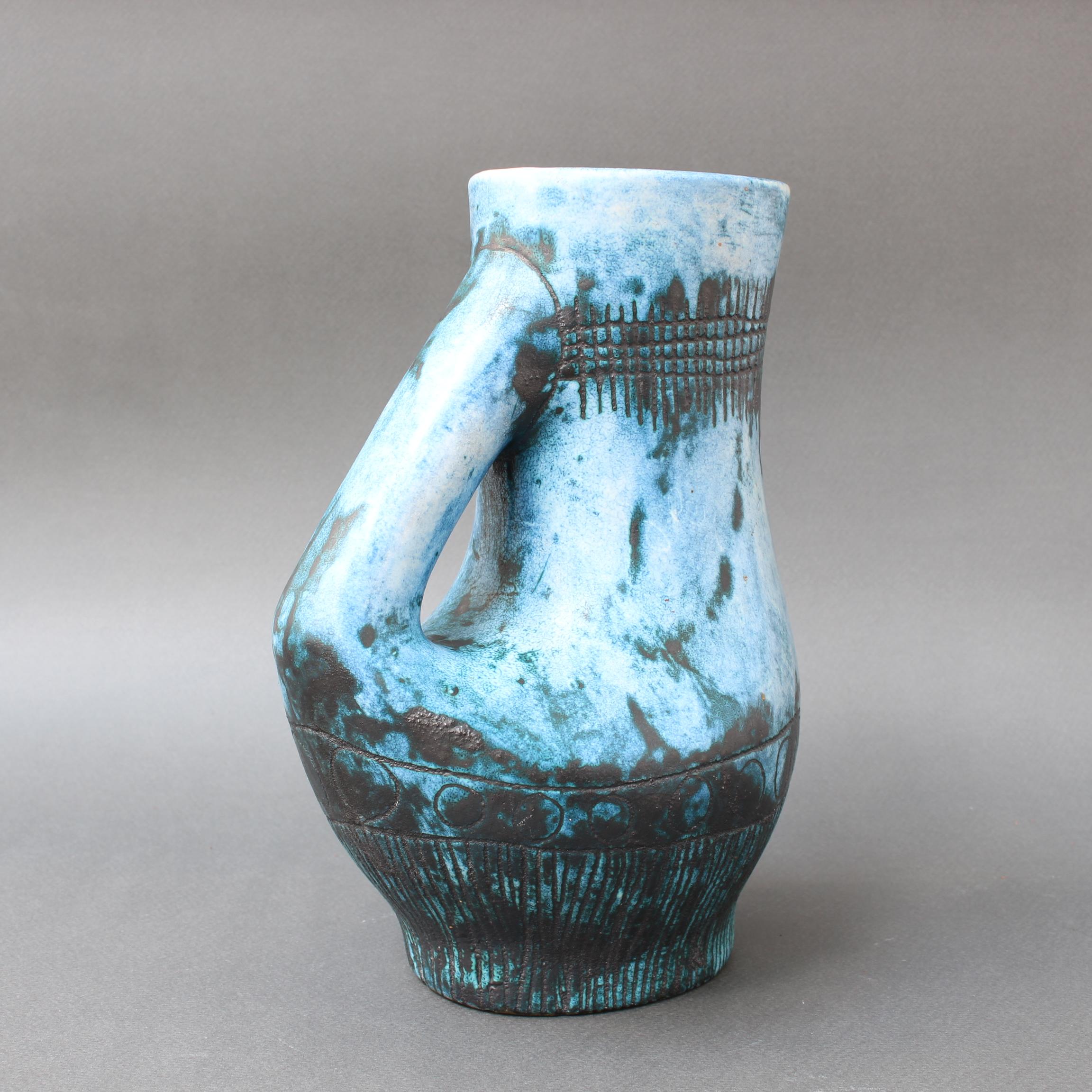 Mid-Century Modern Mid-Century French Ceramic Pitcher / Vase by Jacques Blin 'circa 1950s'