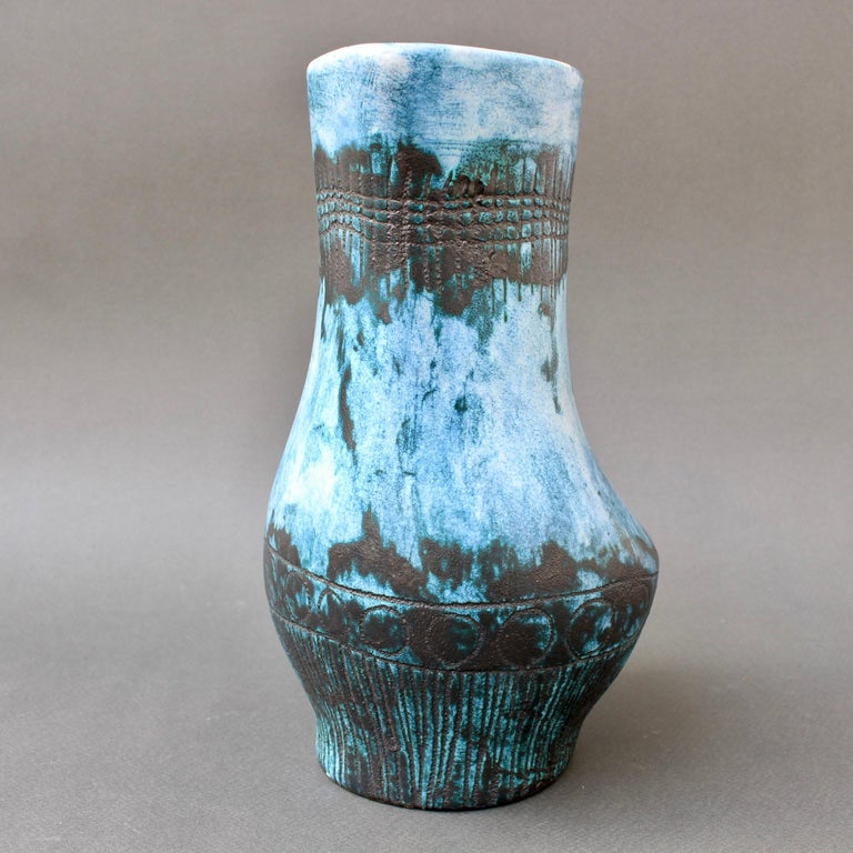 Mid-Century French Ceramic Pitcher / Vase by Jacques Blin 'circa 1950s' In Good Condition For Sale In London, GB
