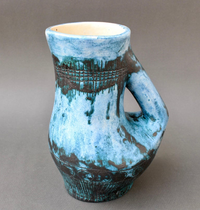 Mid-20th Century Mid-Century French Ceramic Pitcher / Vase by Jacques Blin 'circa 1950s' For Sale