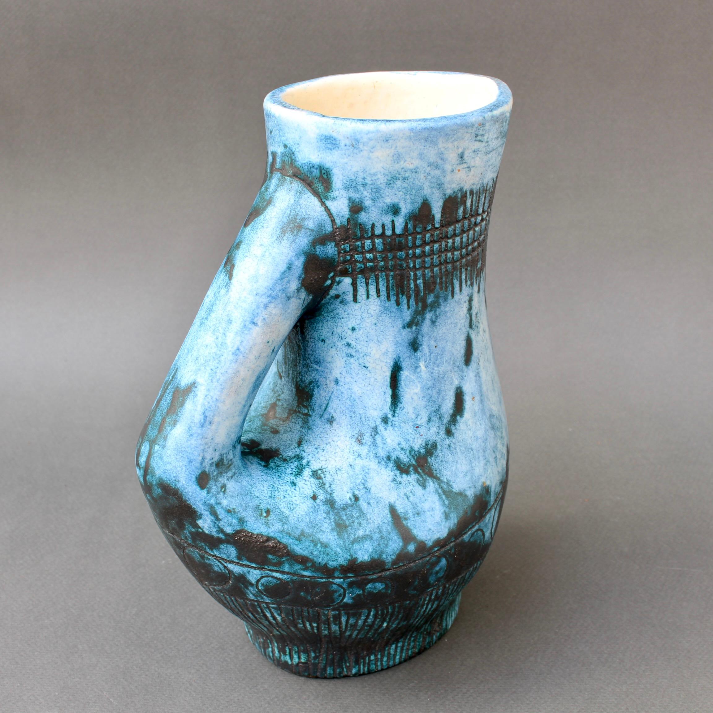 Mid-Century French Ceramic Pitcher / Vase by Jacques Blin 'circa 1950s' 1