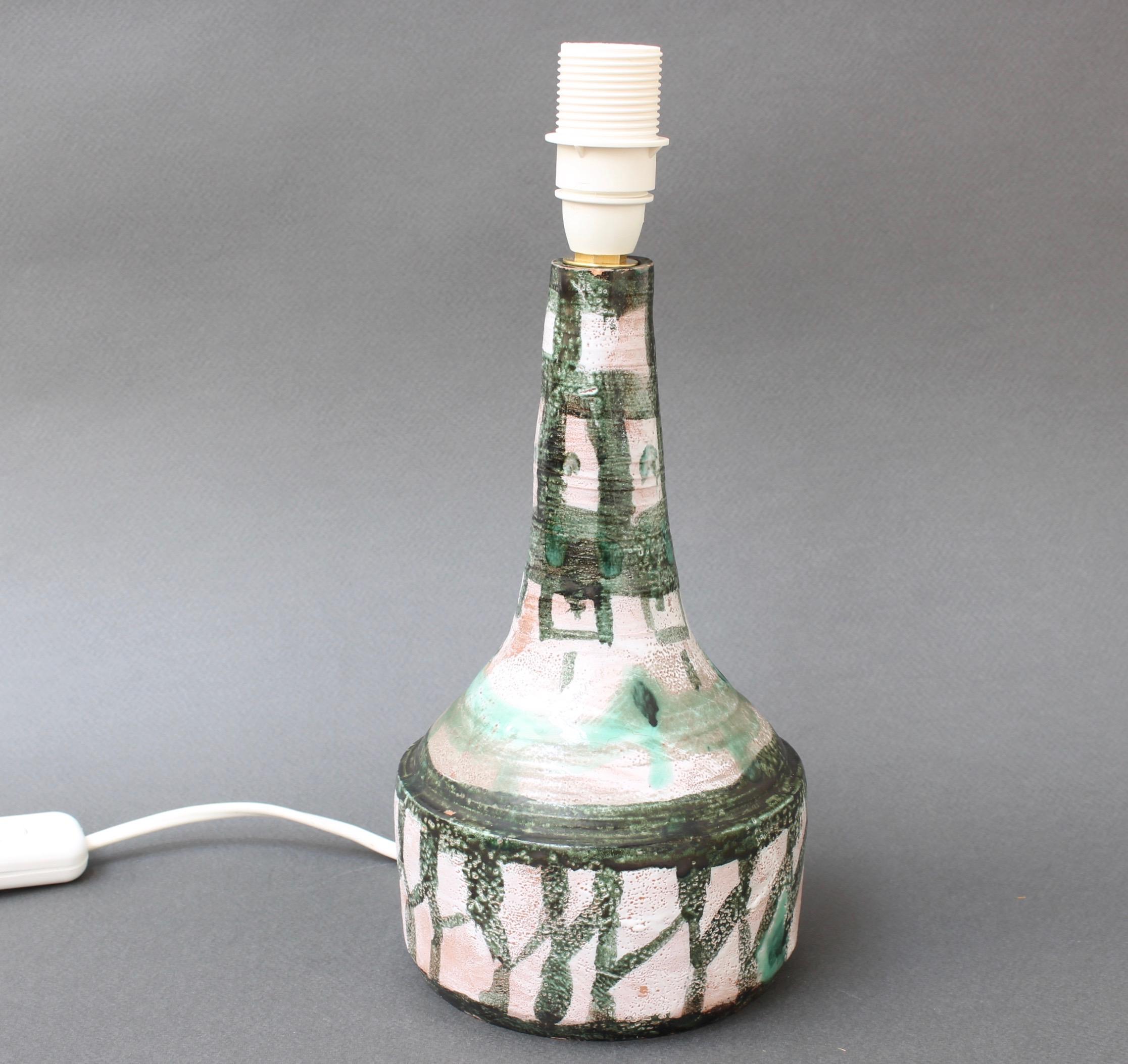 Mid-Century Modern Midcentury French Ceramic Table Lamp, 'circa 1960s'
