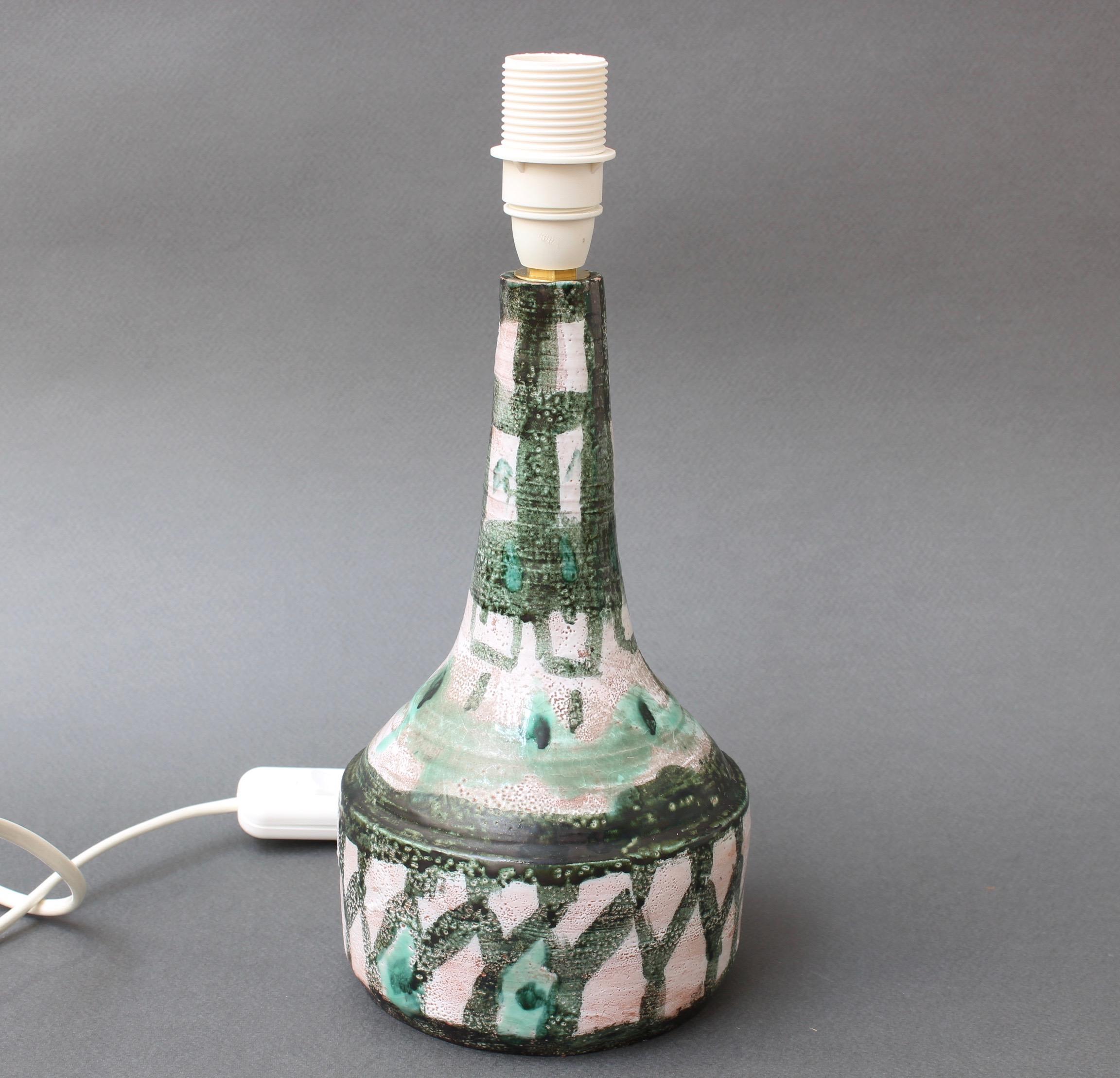 Midcentury French Ceramic Table Lamp, 'circa 1960s' 1