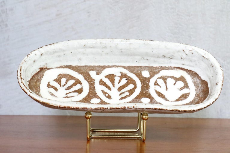 Mid-Century French Ceramic Tray by Albert Thiry, 1960s For Sale at 1stDibs