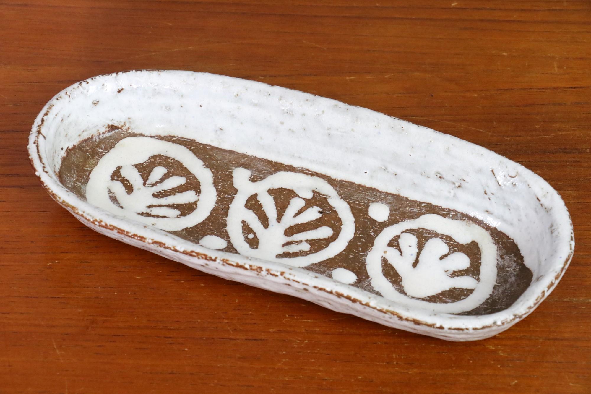 Mid-Century French Ceramic Tray by Albert Thiry, 1960s  For Sale 1