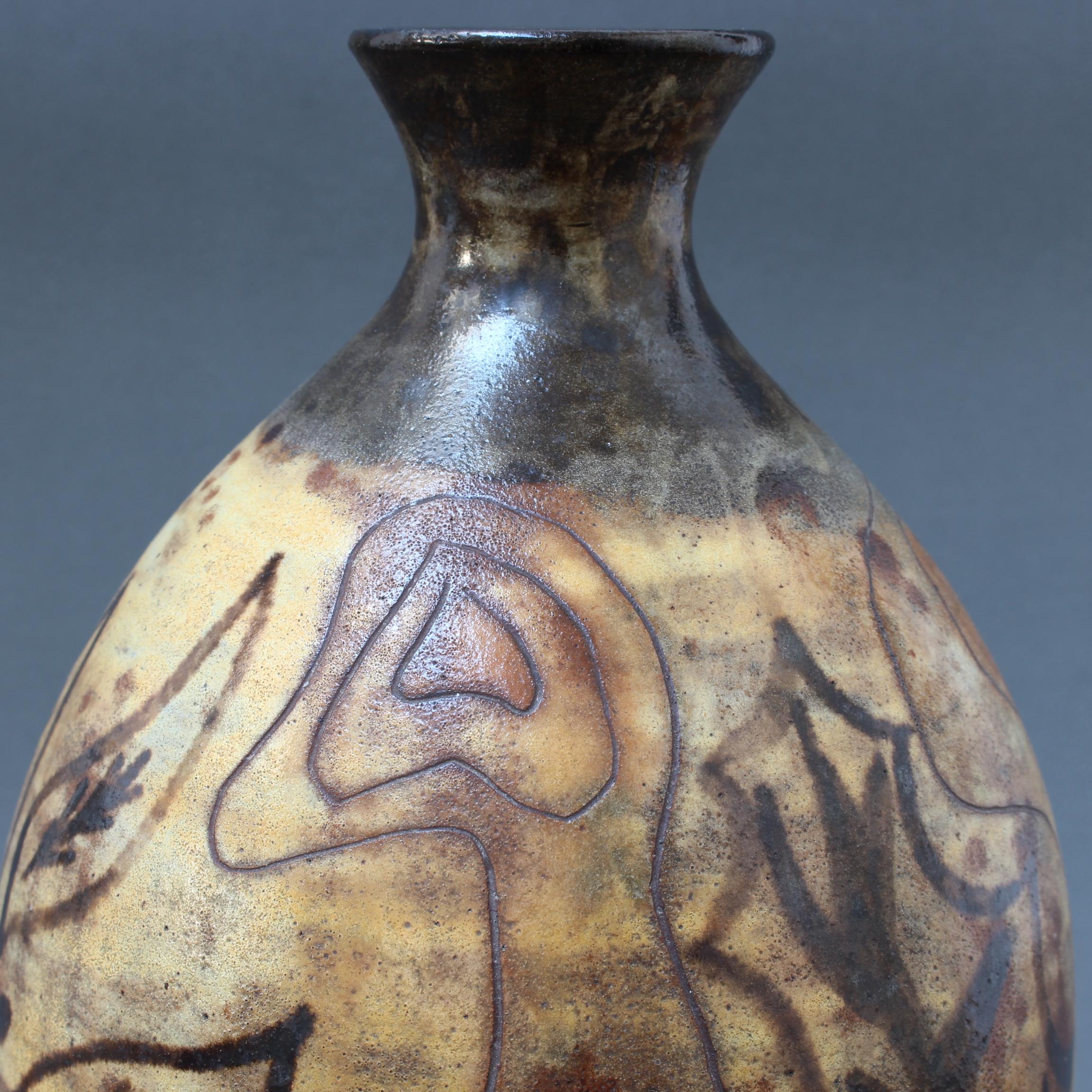 Mid-Century French Ceramic Vase by Alexandre Kostanda, 'circa 1960s' 9