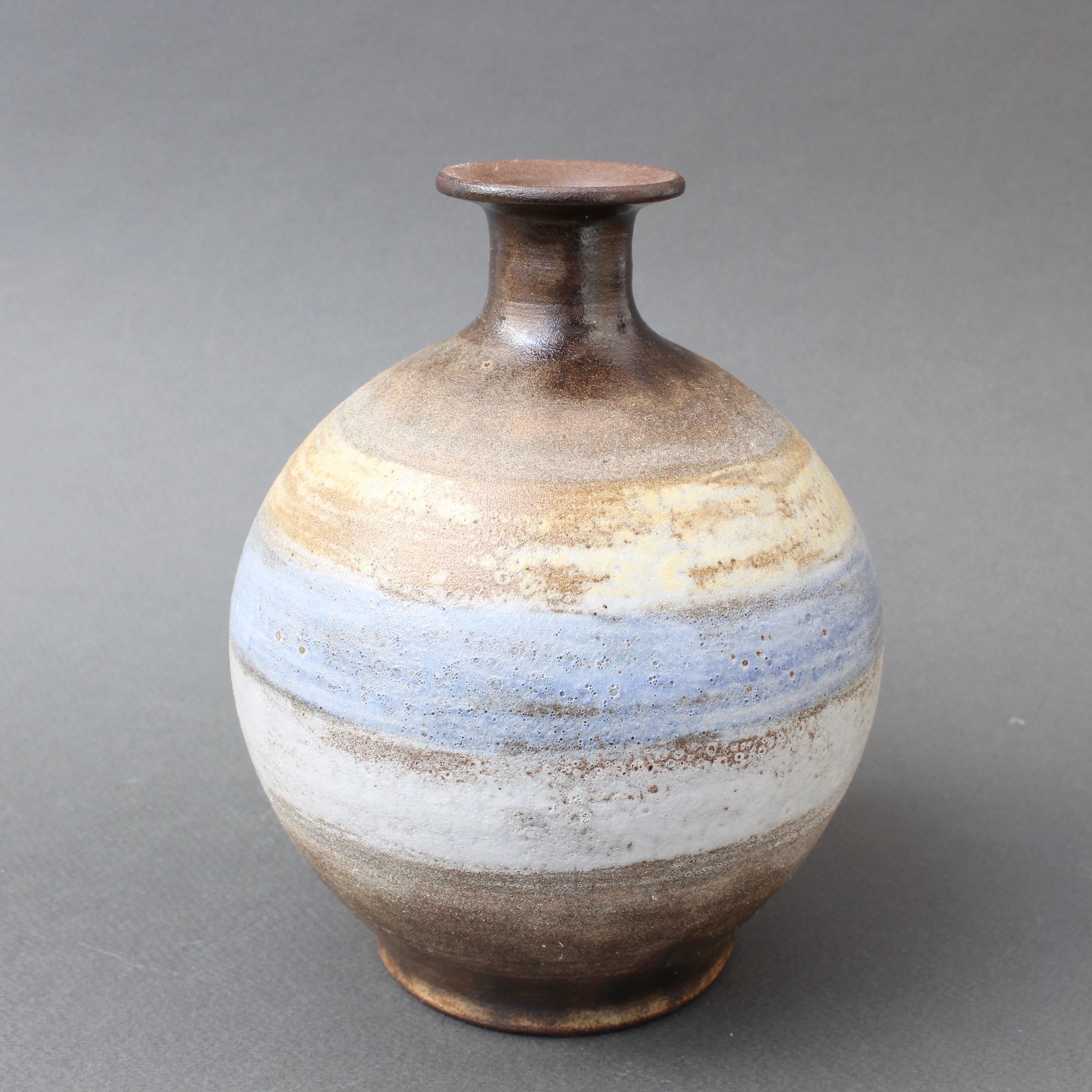 Mid-20th Century Midcentury French Ceramic Vase by Alexandre Kostanda, circa 1960s For Sale