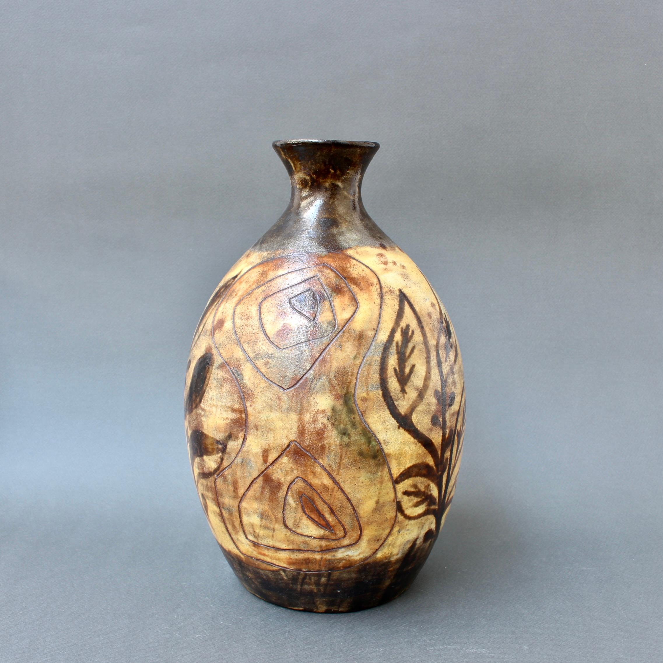 Mid-Century French Ceramic Vase by Alexandre Kostanda, 'circa 1960s' In Good Condition In London, GB