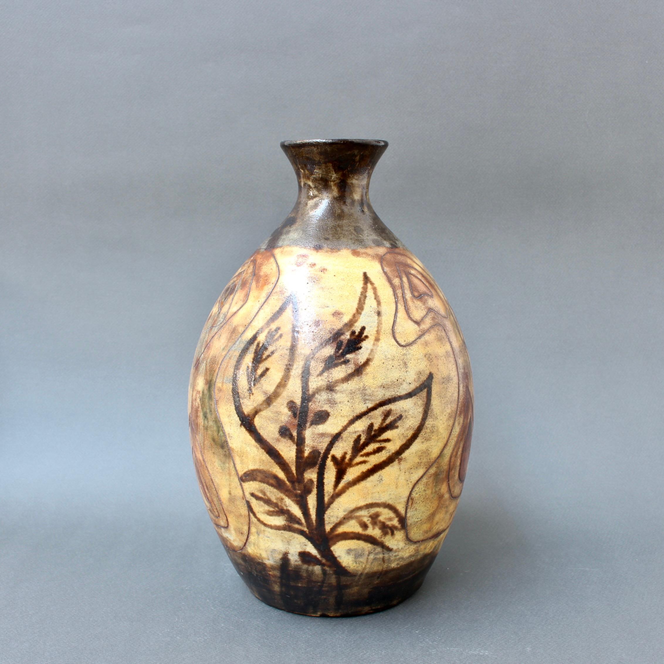 Mid-20th Century Mid-Century French Ceramic Vase by Alexandre Kostanda, 'circa 1960s'