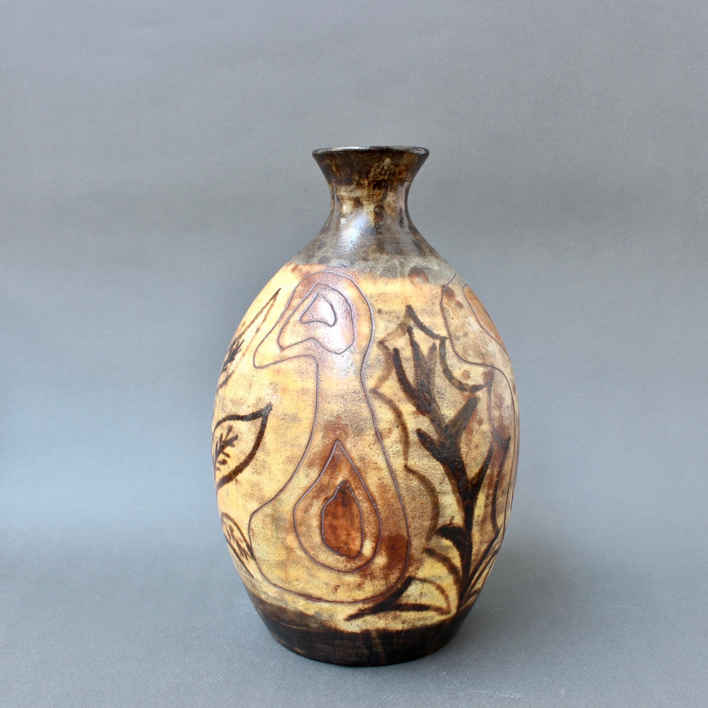 Mid-Century French Ceramic Vase by Alexandre Kostanda, 'circa 1960s' 1