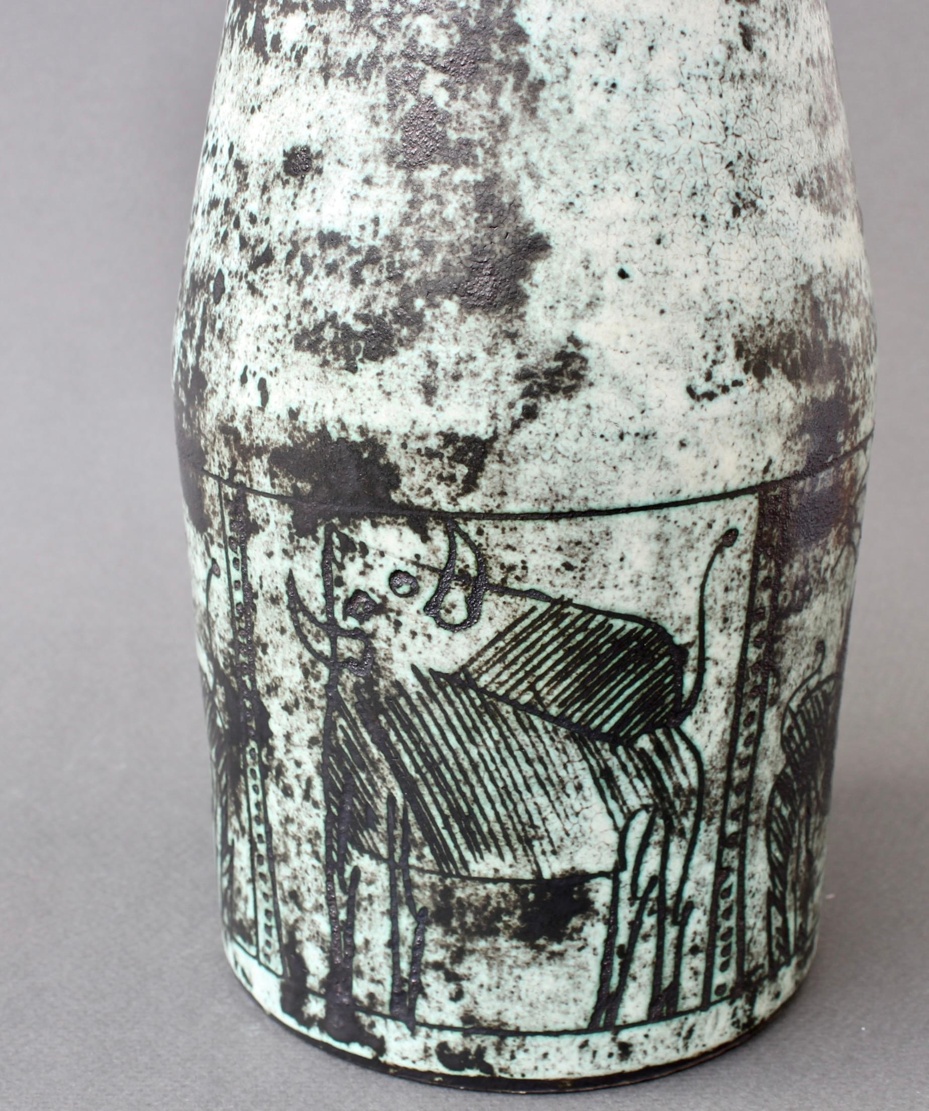 Mid-Century French Ceramic Vase by Jacques Blin 'circa 1950s' 6