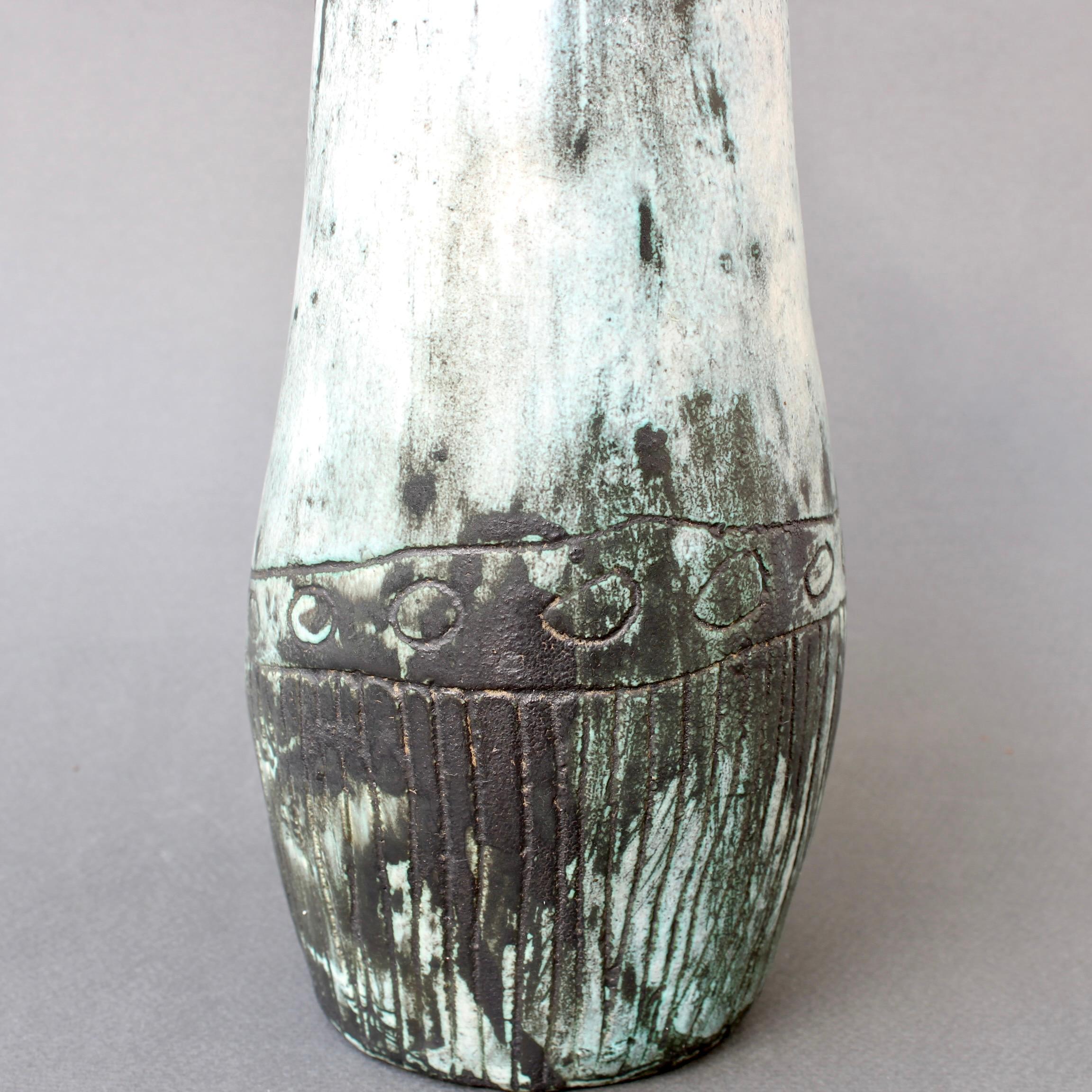 Mid-Century French Ceramic Vase by Jacques Blin 'circa 1950s' For Sale 8