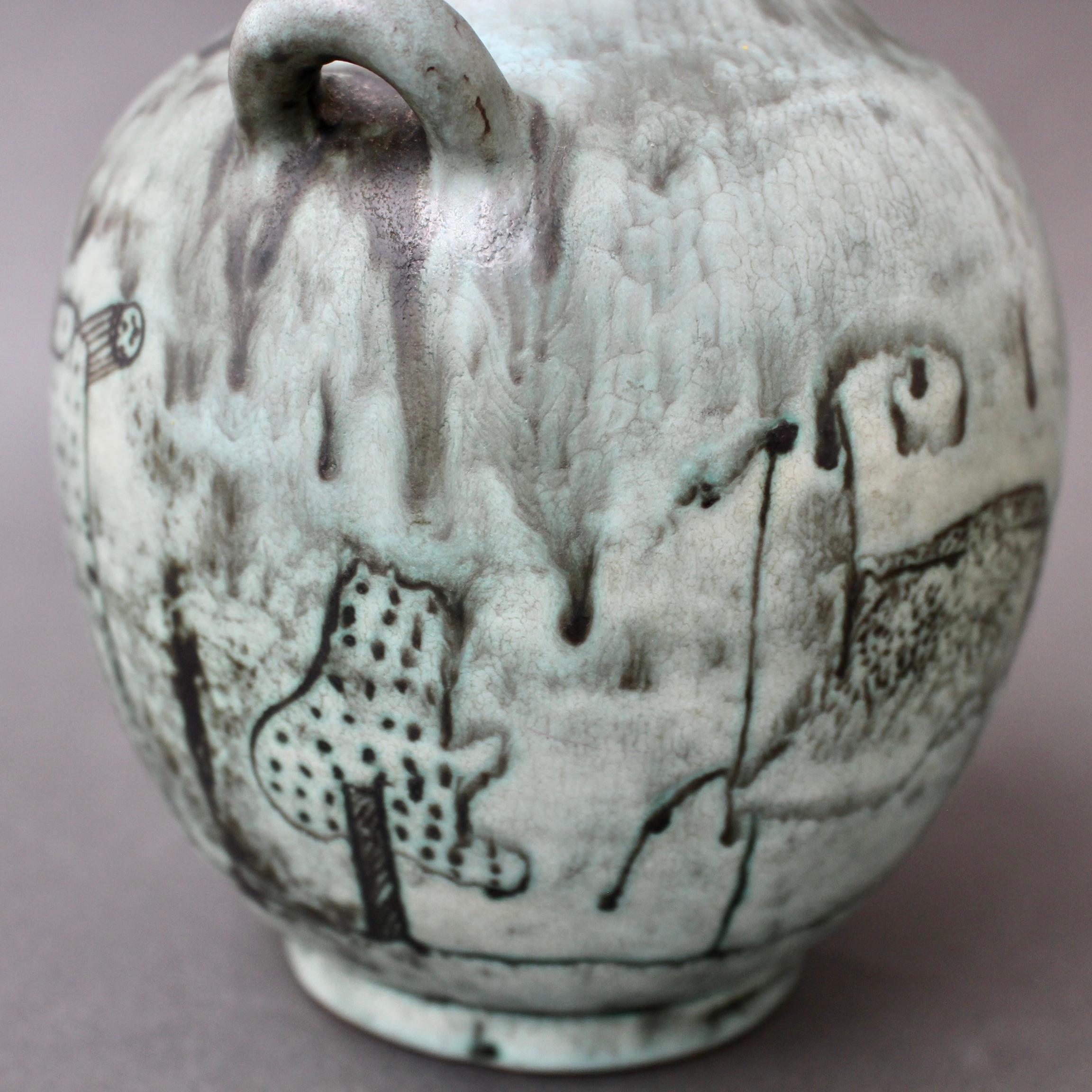 Midcentury French Ceramic Vase by Jacques Blin, circa 1950s 11