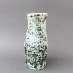 Vaso in ceramica francese di metà secolo di Jacques Blin, circa 1950