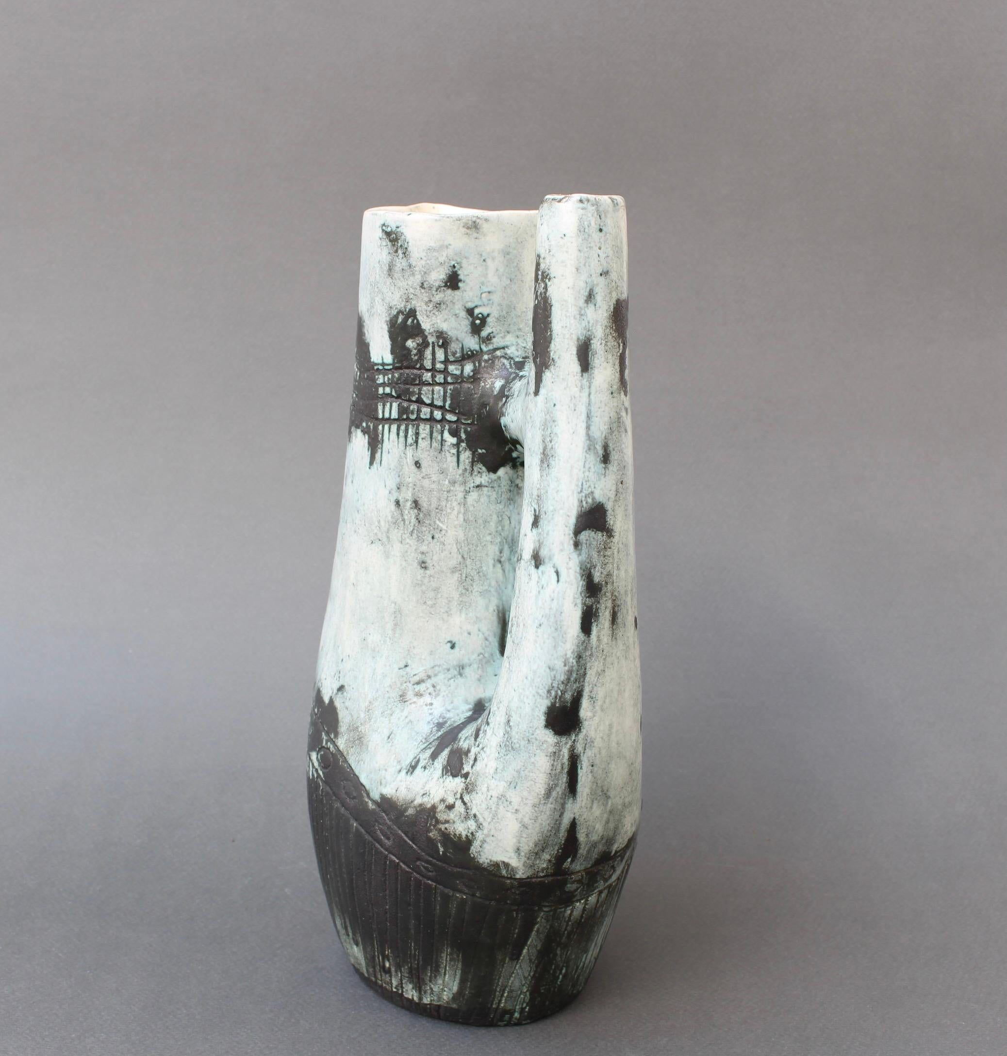 Mid-Century Modern Mid-Century French Ceramic Vase by Jacques Blin 'circa 1950s' For Sale
