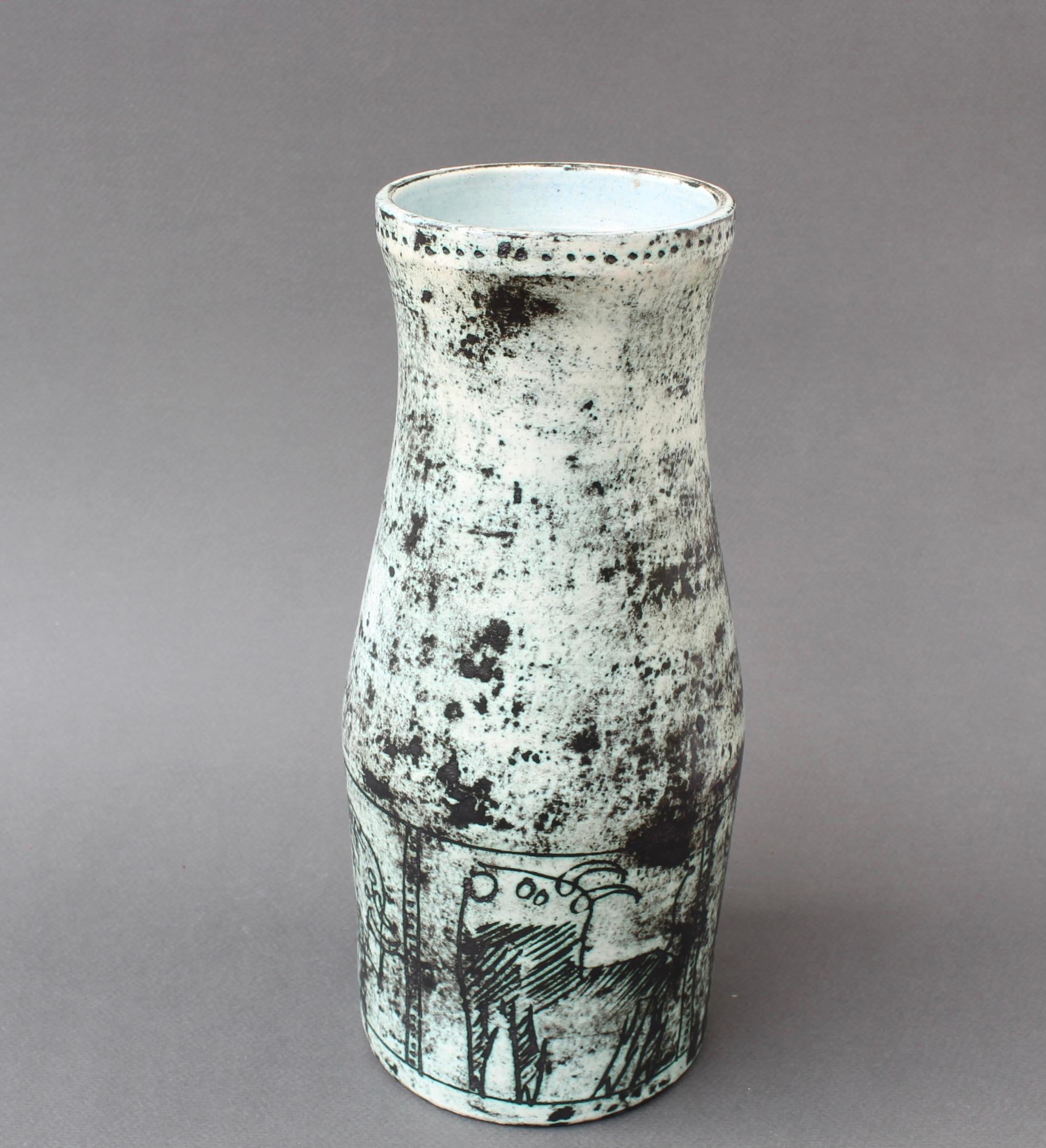 Mid-Century French Ceramic Vase by Jacques Blin 'circa 1950s' 3