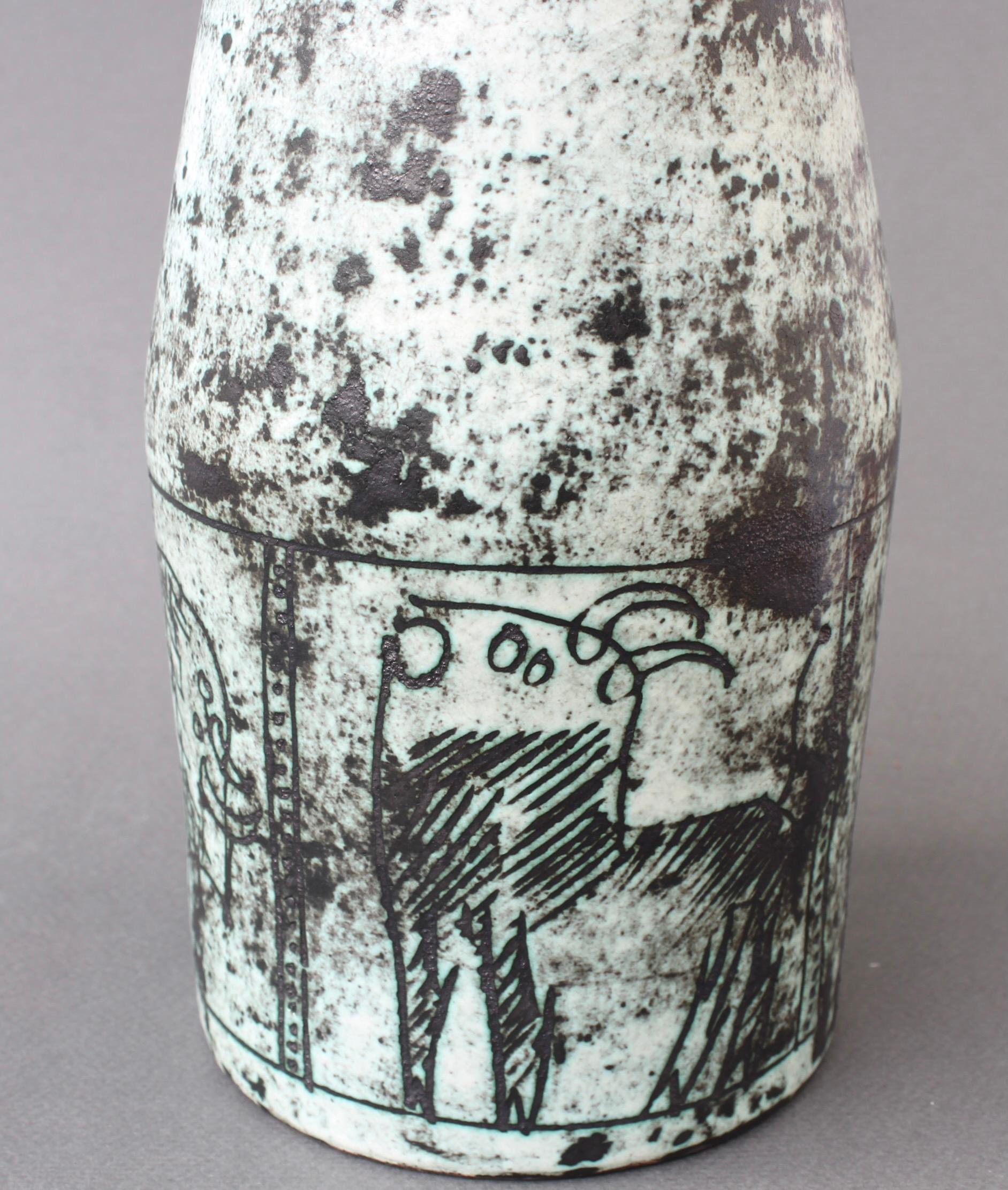 Mid-Century French Ceramic Vase by Jacques Blin 'circa 1950s' 4