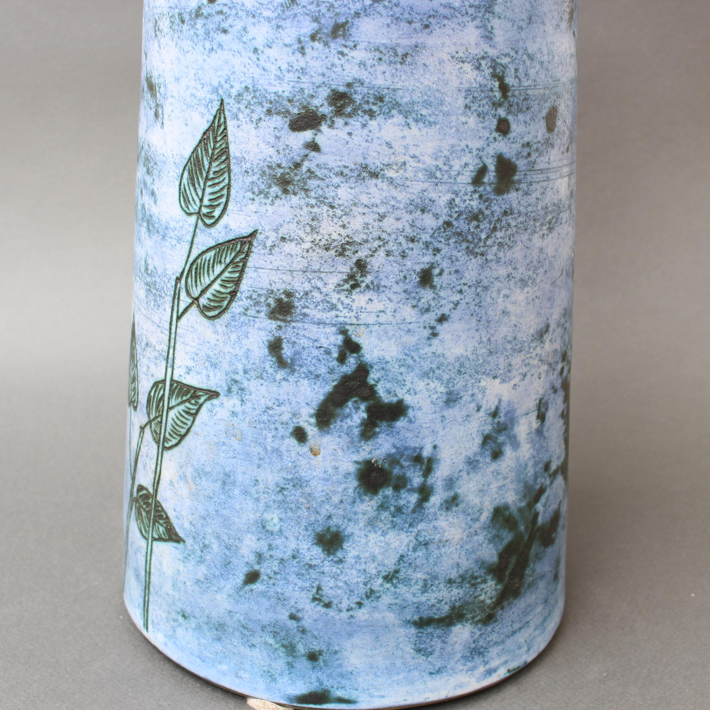 Midcentury French Ceramic Vase by Jacques Blin, circa 1950s, Large 9