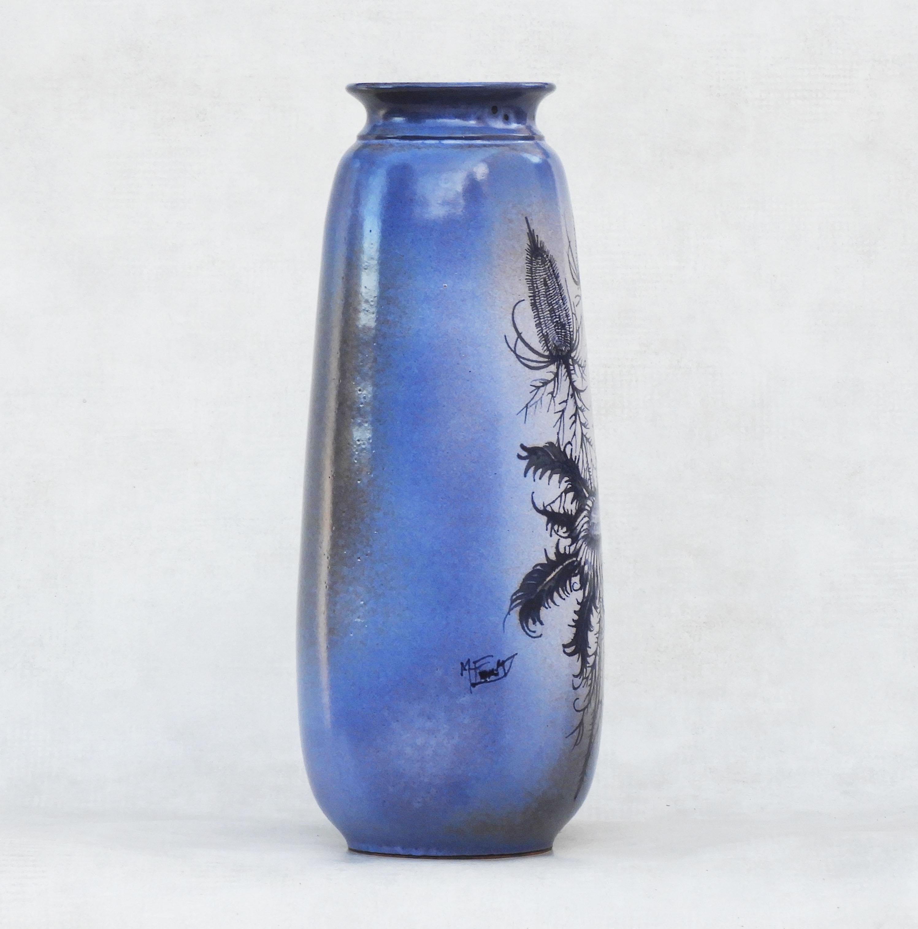 Céramique Vase en céramique française du milieu du siècle dernier de Jacques Fonck et Jean Mateo pour Vallauris en vente